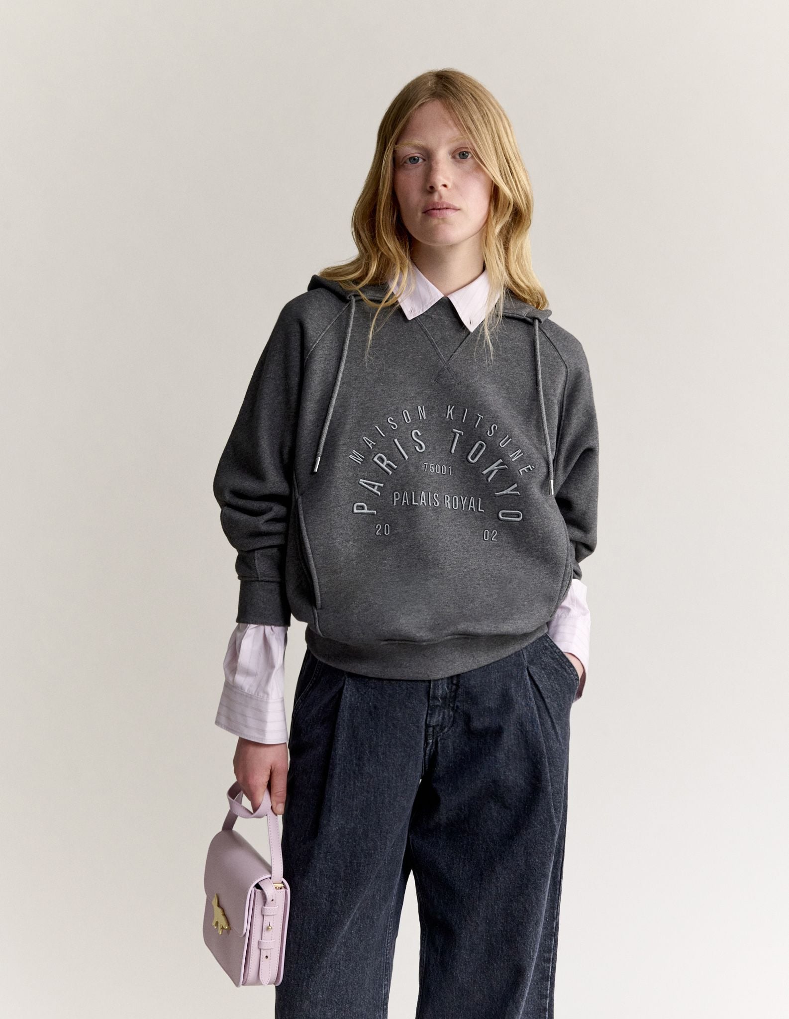 Áo cardigan nữ Circle Stamp nỉ phai màu