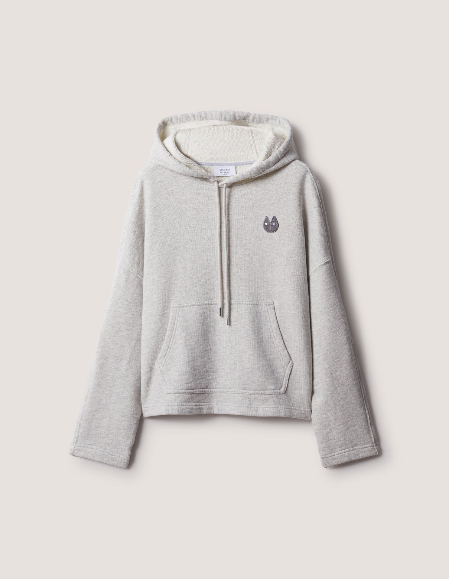 Áo hoodie nữ Fortune Fox melange dáng boxy