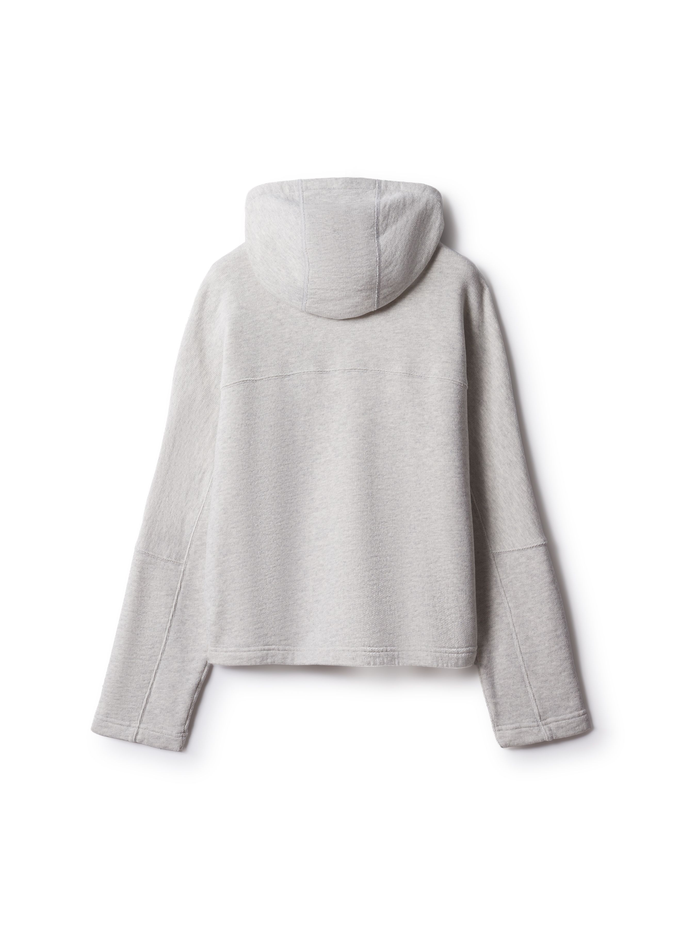 Áo hoodie nữ Fortune Fox melange dáng boxy