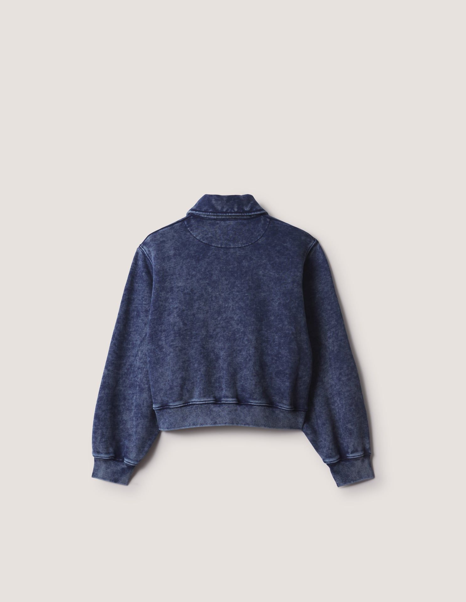 Áo sweatshirt polo nữ College dáng cropped
