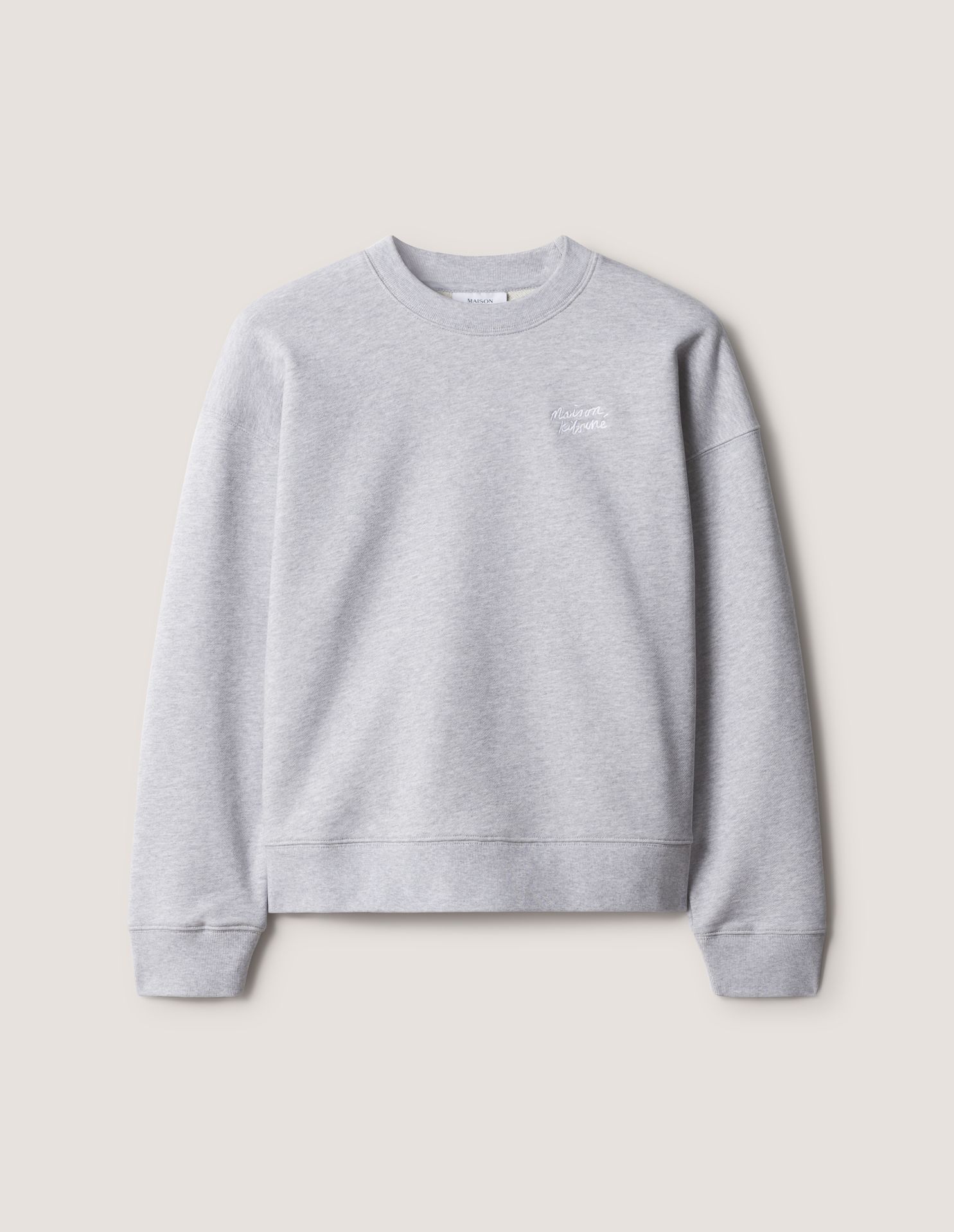 Áo sweatshirt nữ Maison Kitsuné Handwriting dáng comfort