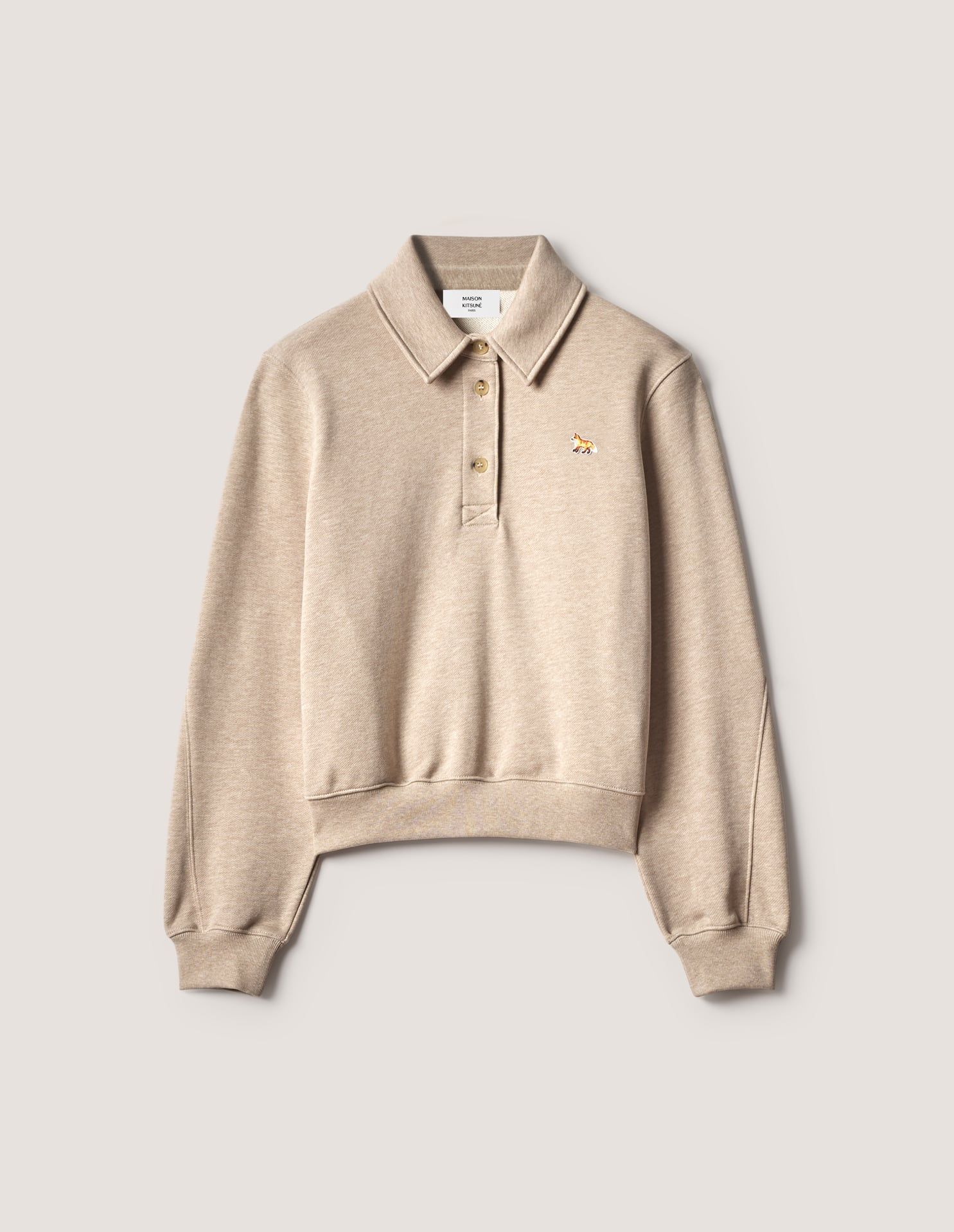 Áo sweatshirt polo nữ Baby Fox dáng cropped