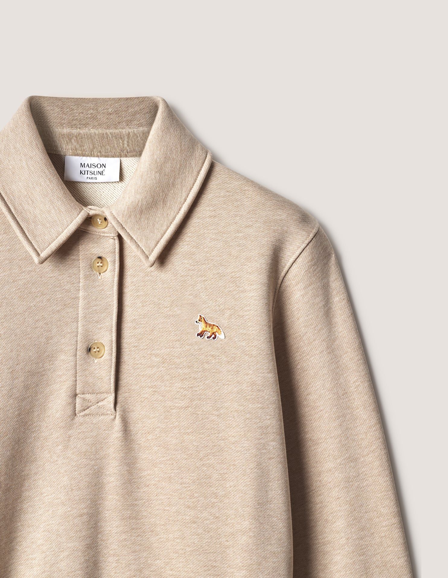 Áo sweatshirt polo nữ Baby Fox dáng cropped