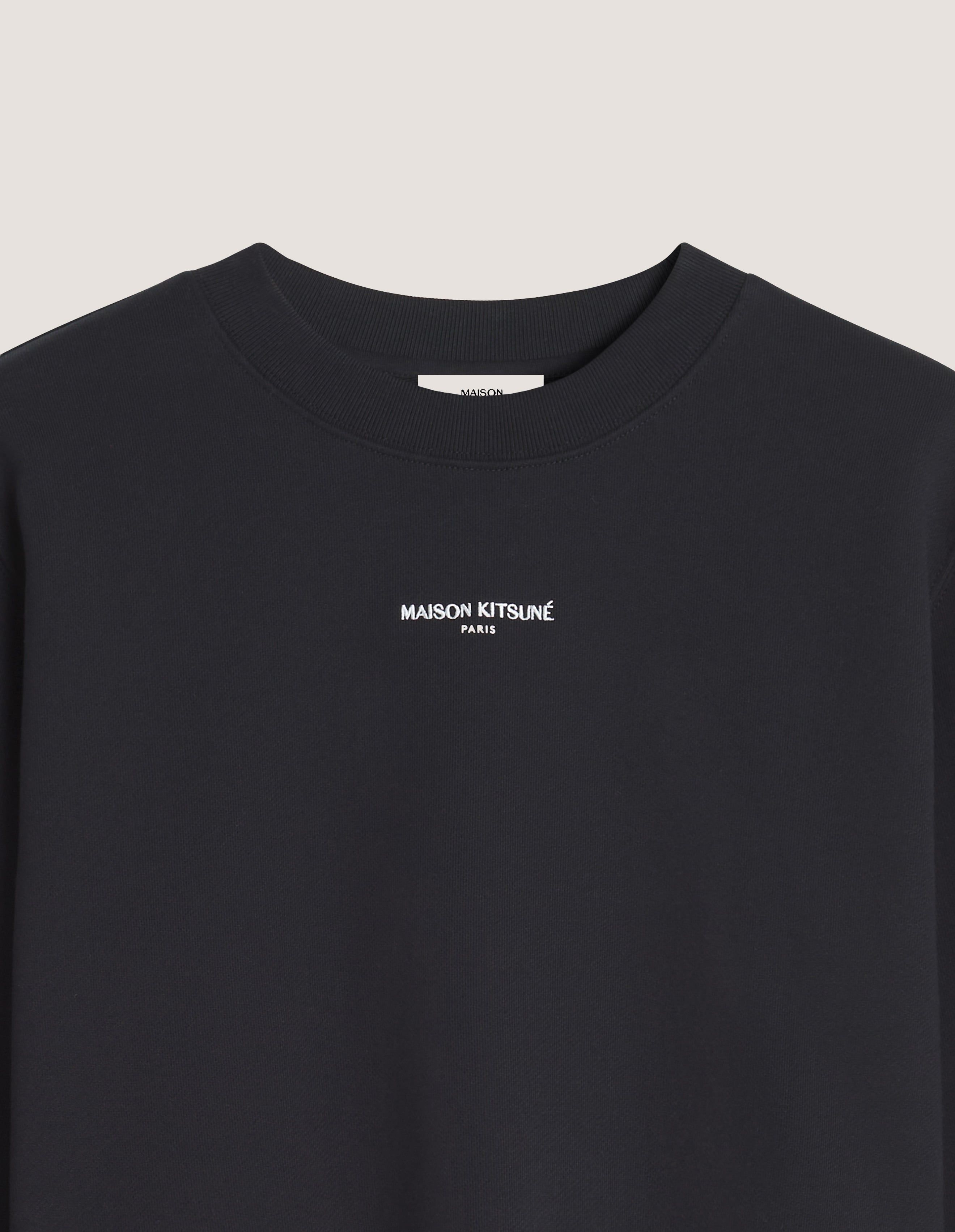 Áo sweatshirt nữ Maison Kitsuné Paris dáng crop