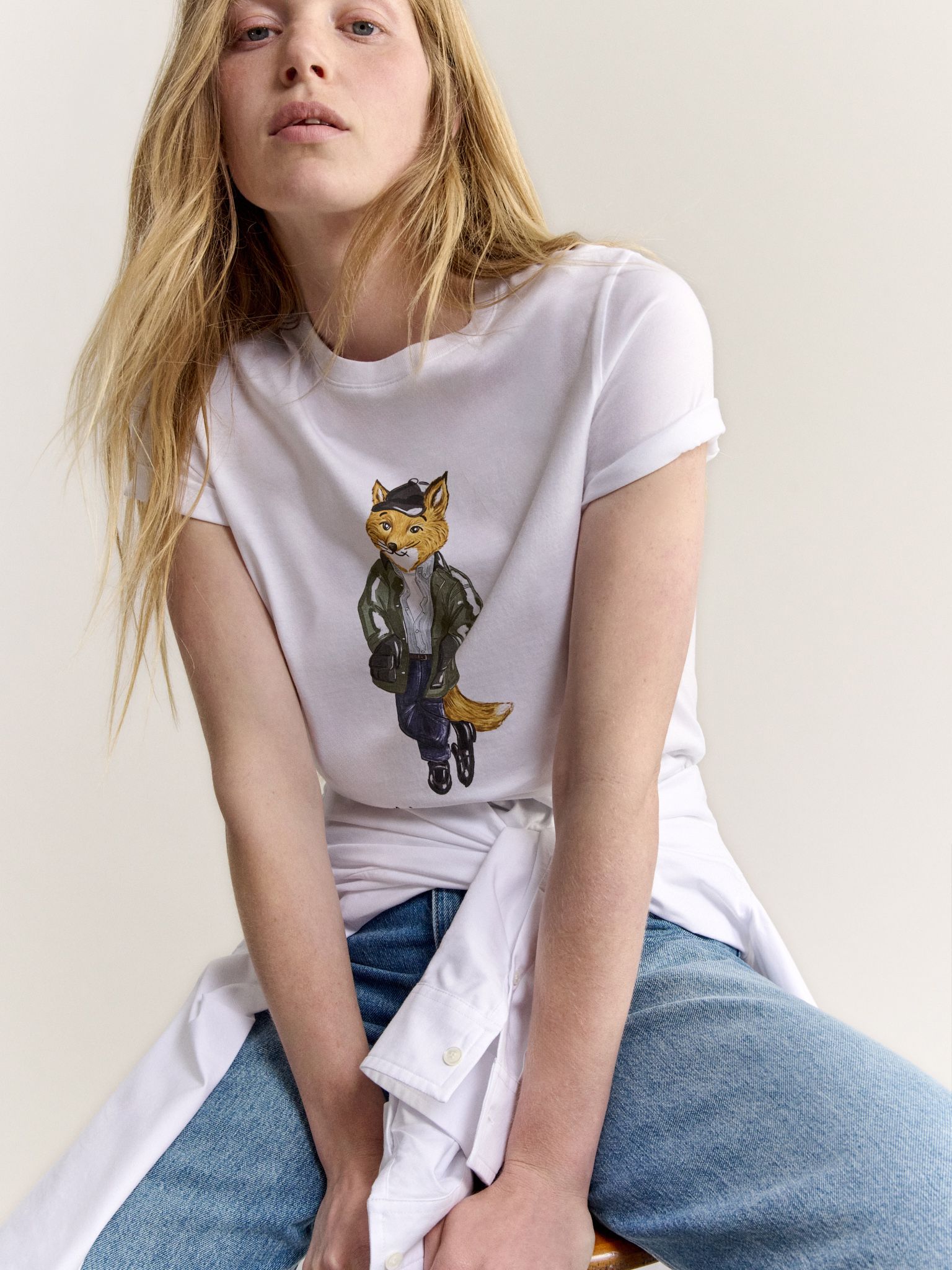 Áo thun nữ Weekend Fox dáng regular