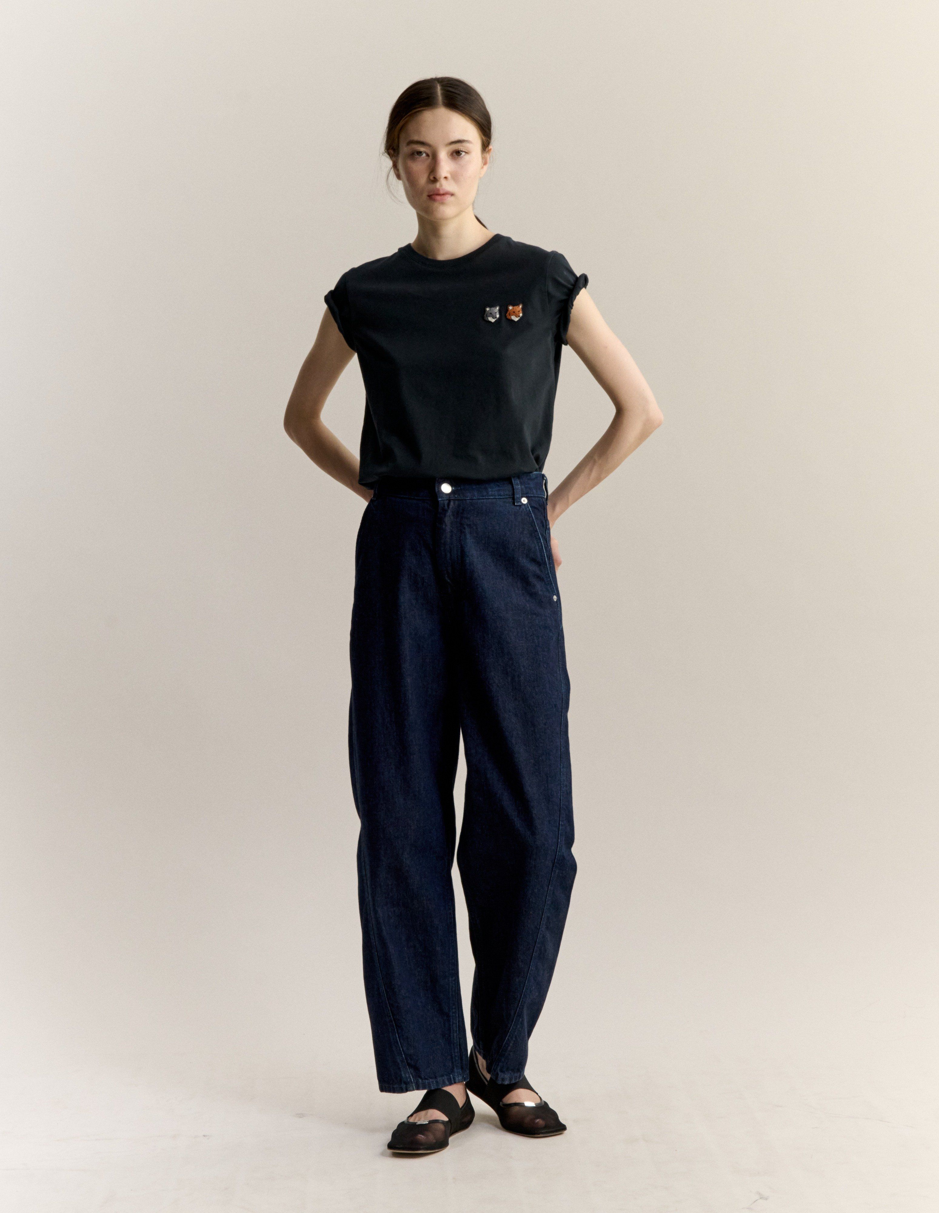 Áo thun nữ DOUBLE FOX HEAD dáng regular