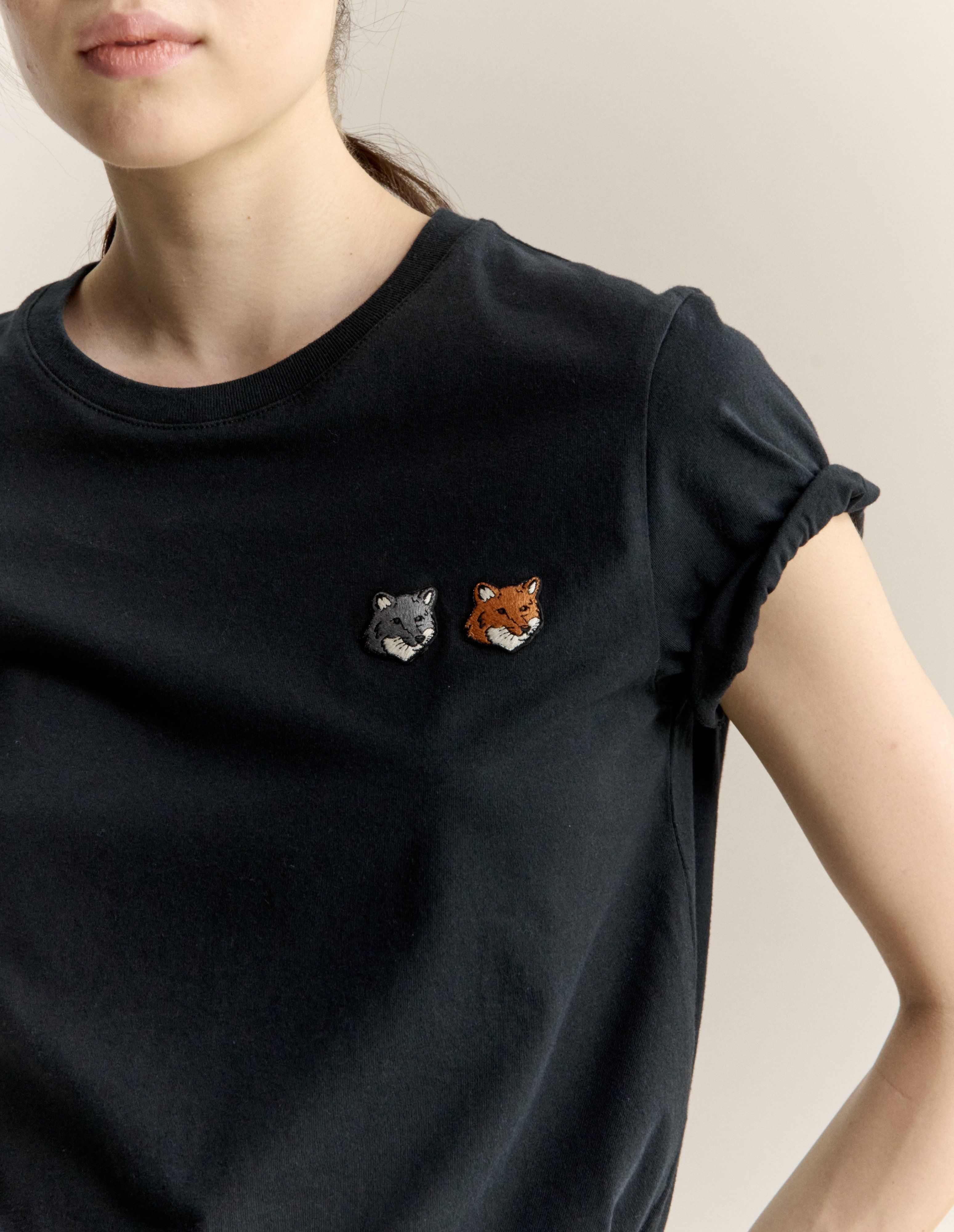Áo thun nữ DOUBLE FOX HEAD dáng regular