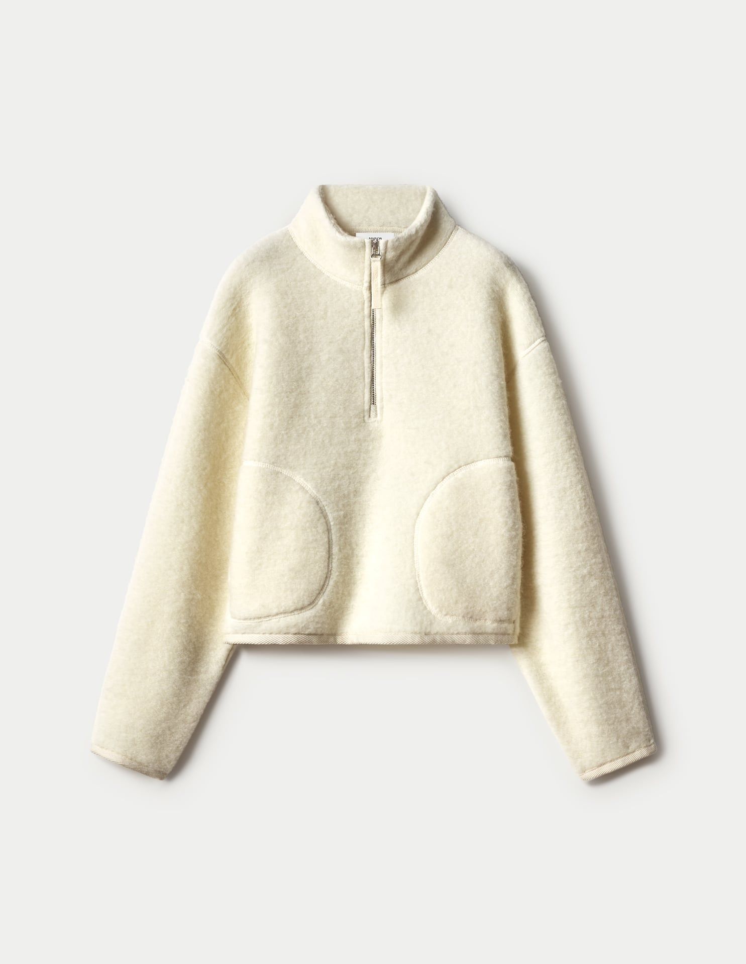 Áo khoác sherpa nữ Popover dáng boxy