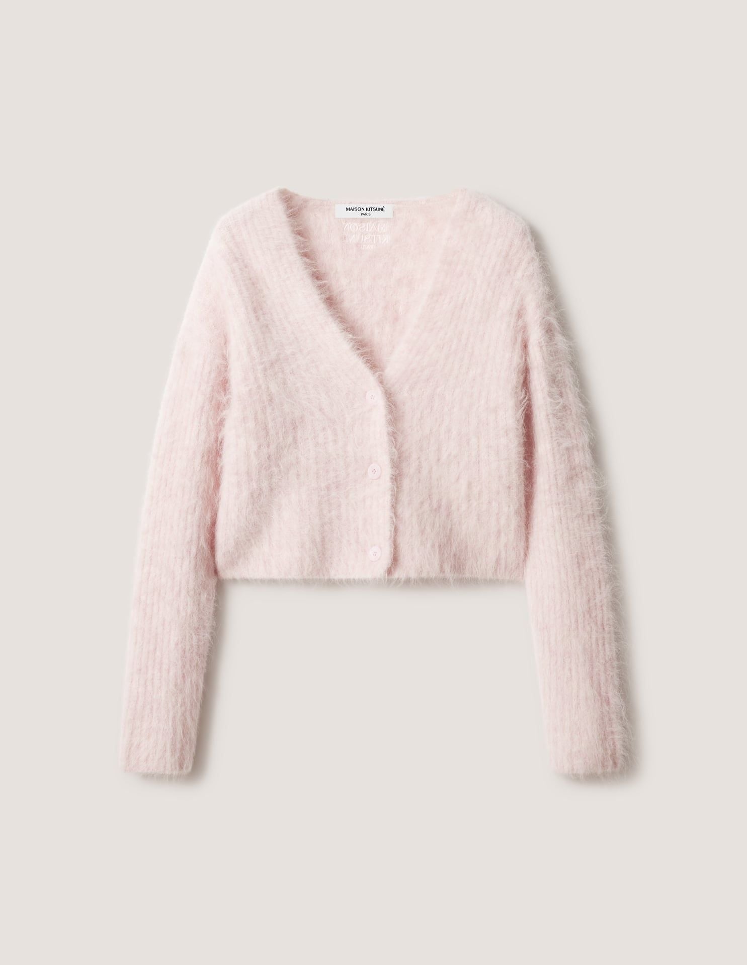 Áo cardigan nữ alpaca xù mềm dáng cropped