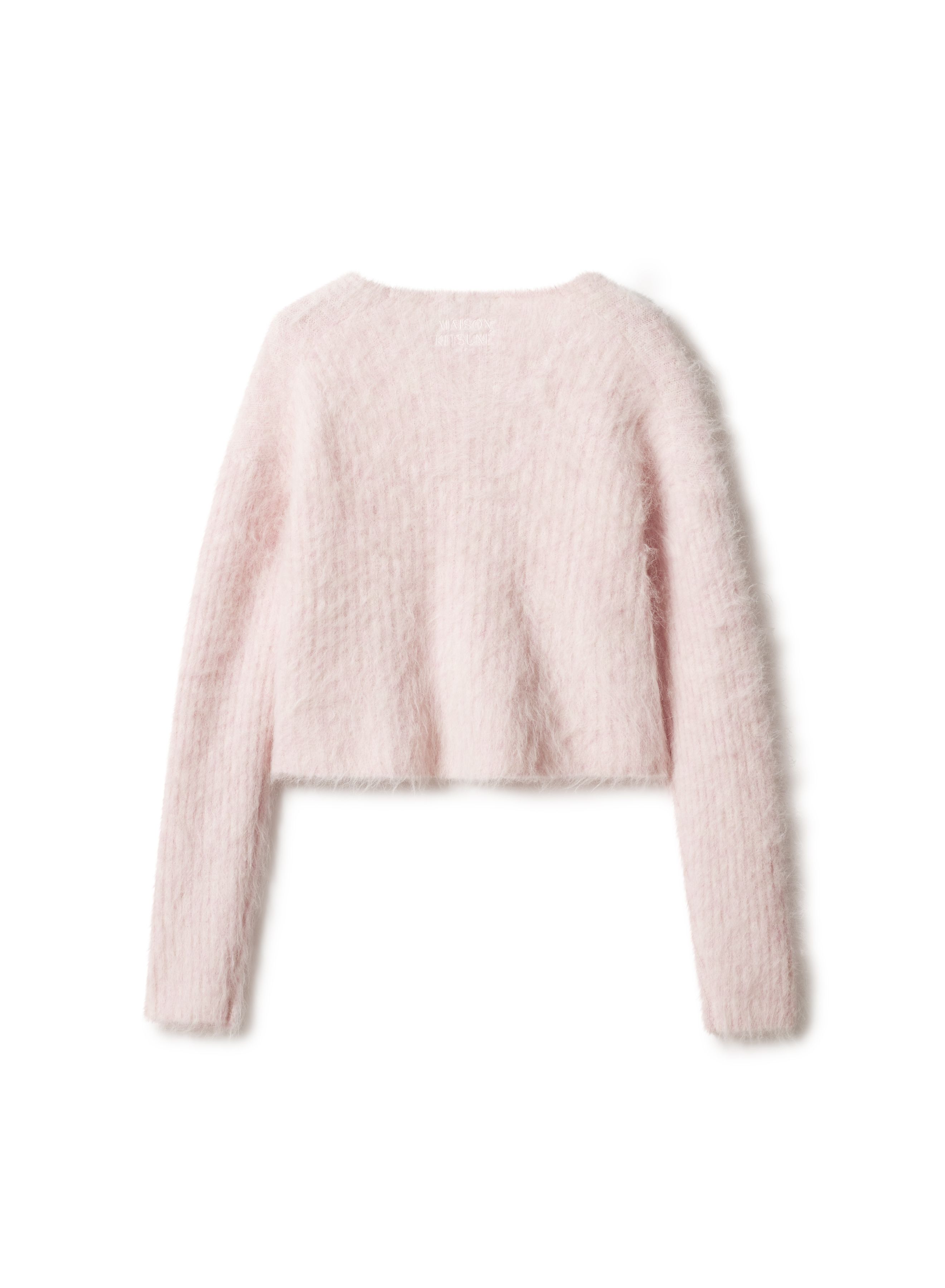 Áo cardigan nữ alpaca xù mềm dáng cropped
