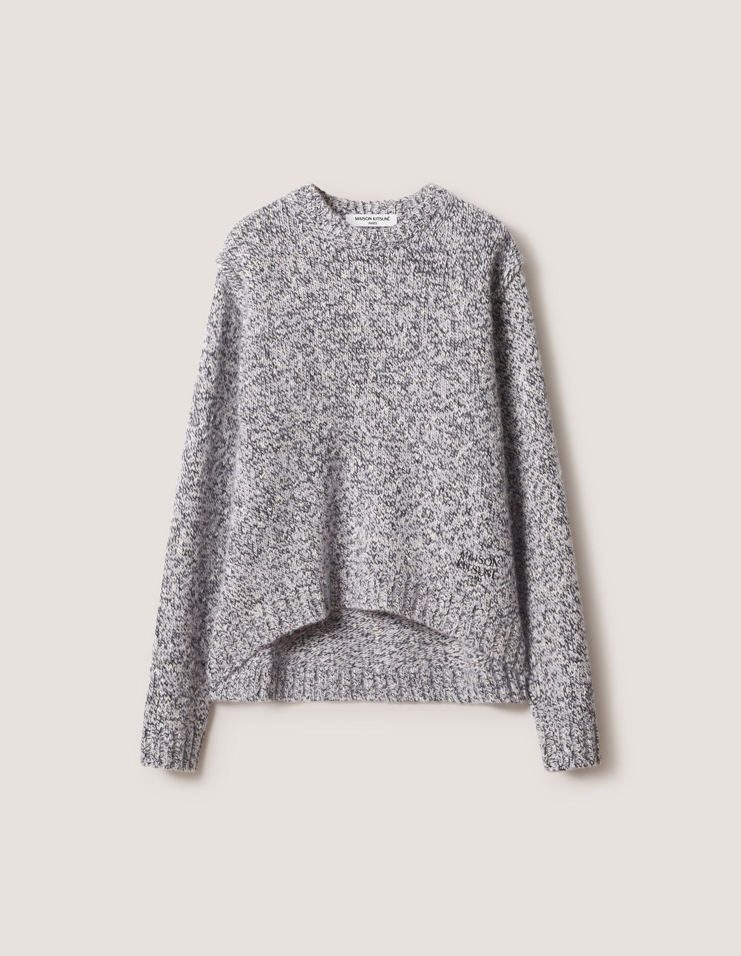 Áo len nữ alpaca pha mouliné dáng boxy