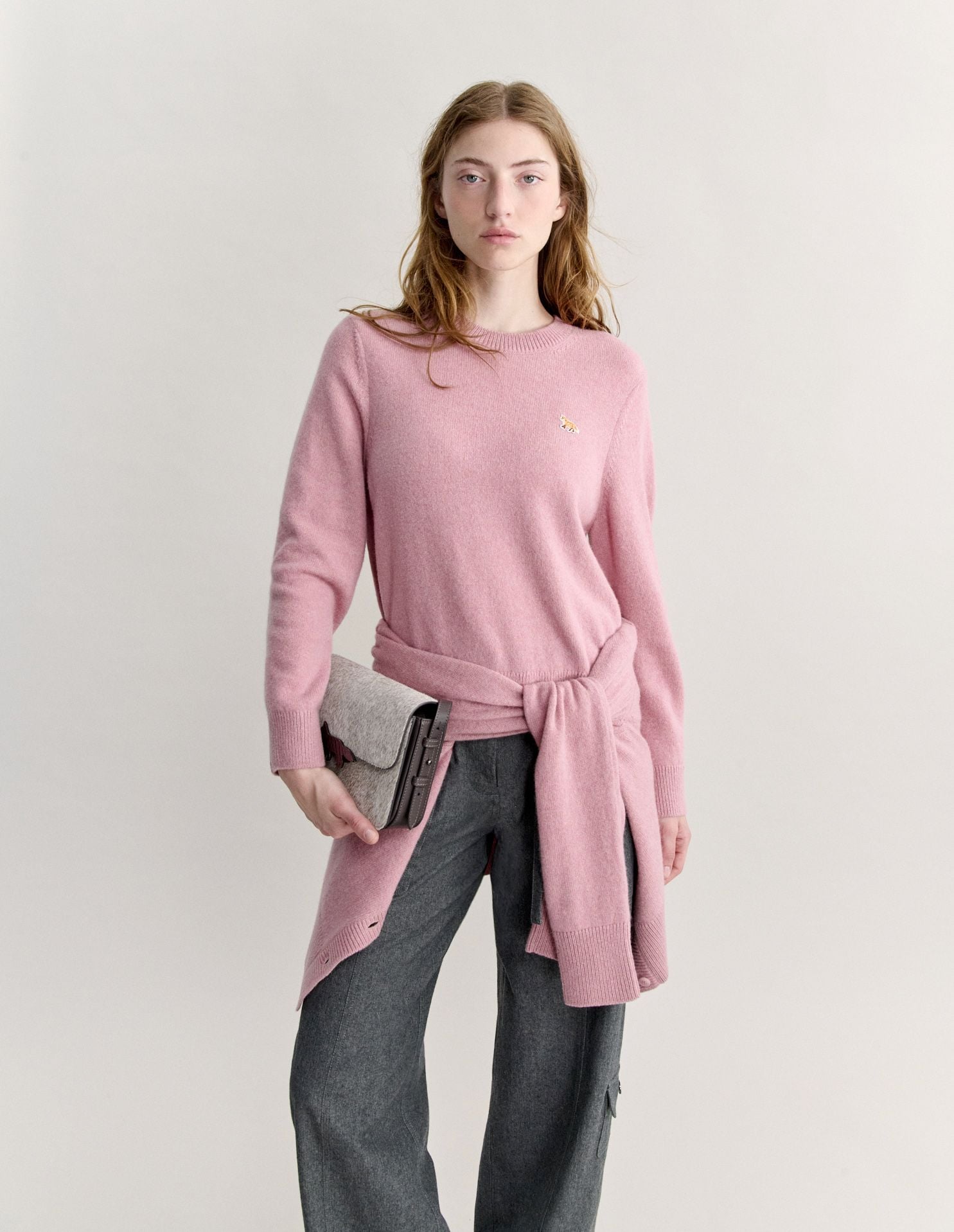 Áo len lông cừu lambswool nữ Fox Head dáng comfort