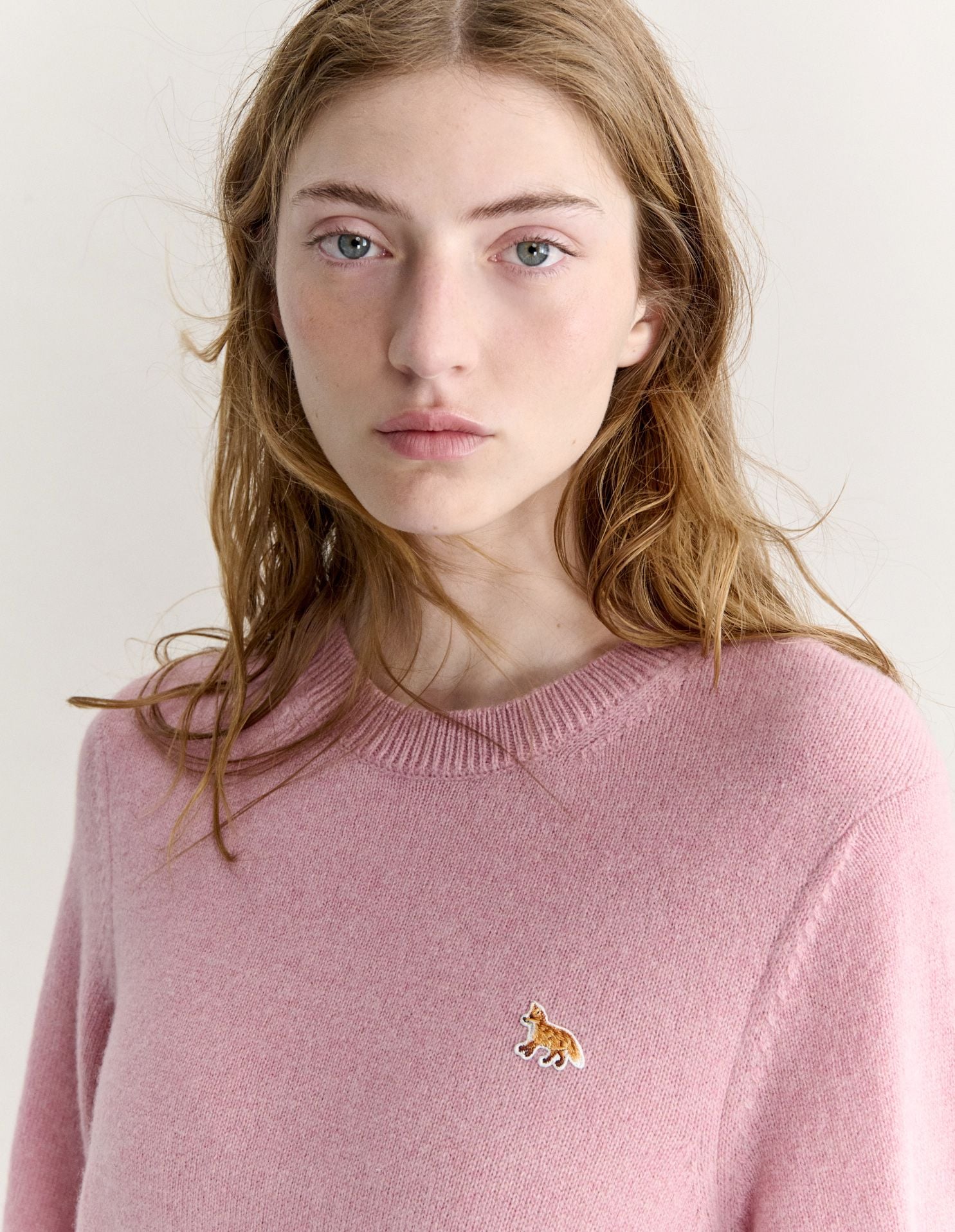 Áo len lông cừu lambswool nữ Fox Head dáng comfort