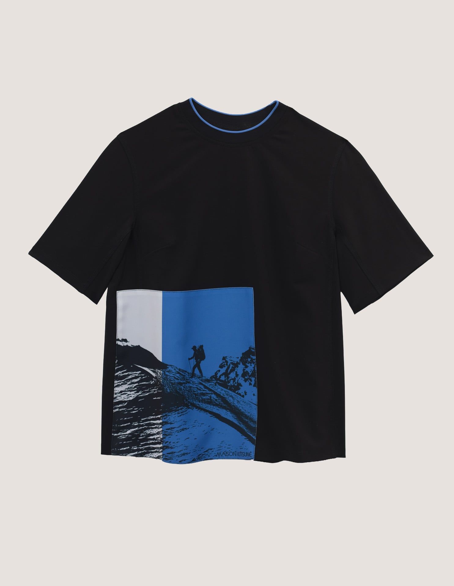 Áo thun nữ Polarized Mountains crepe
