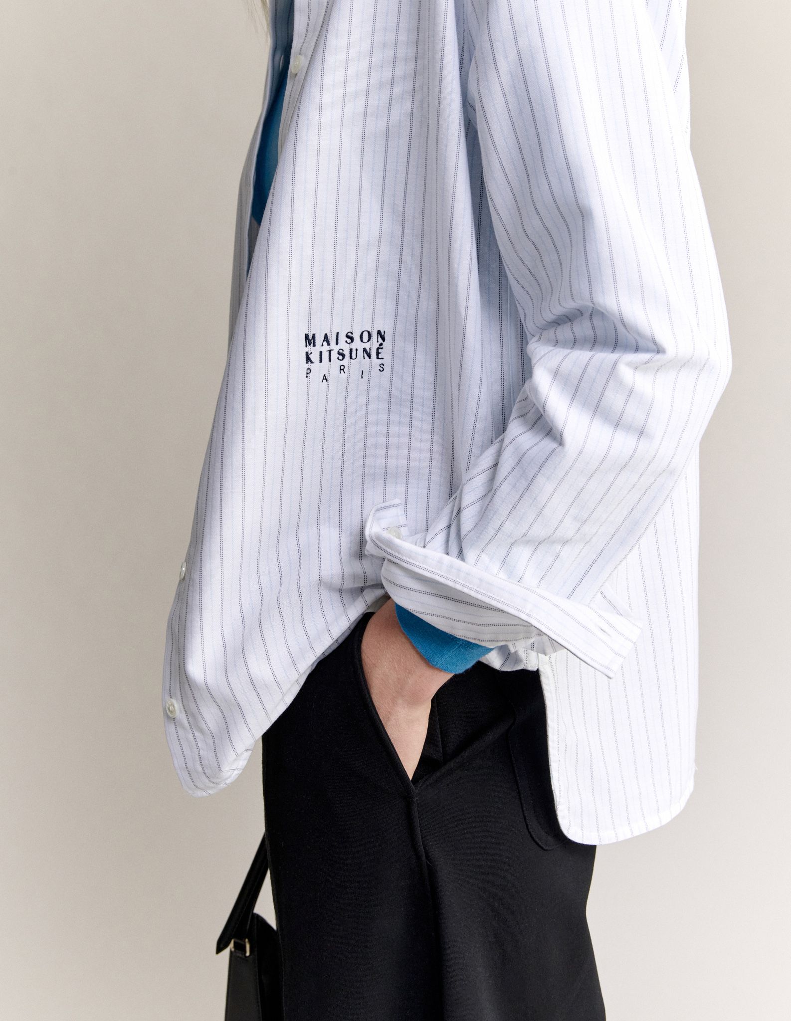 Áo sơ mi nữ sọc cotton oxford dáng casual