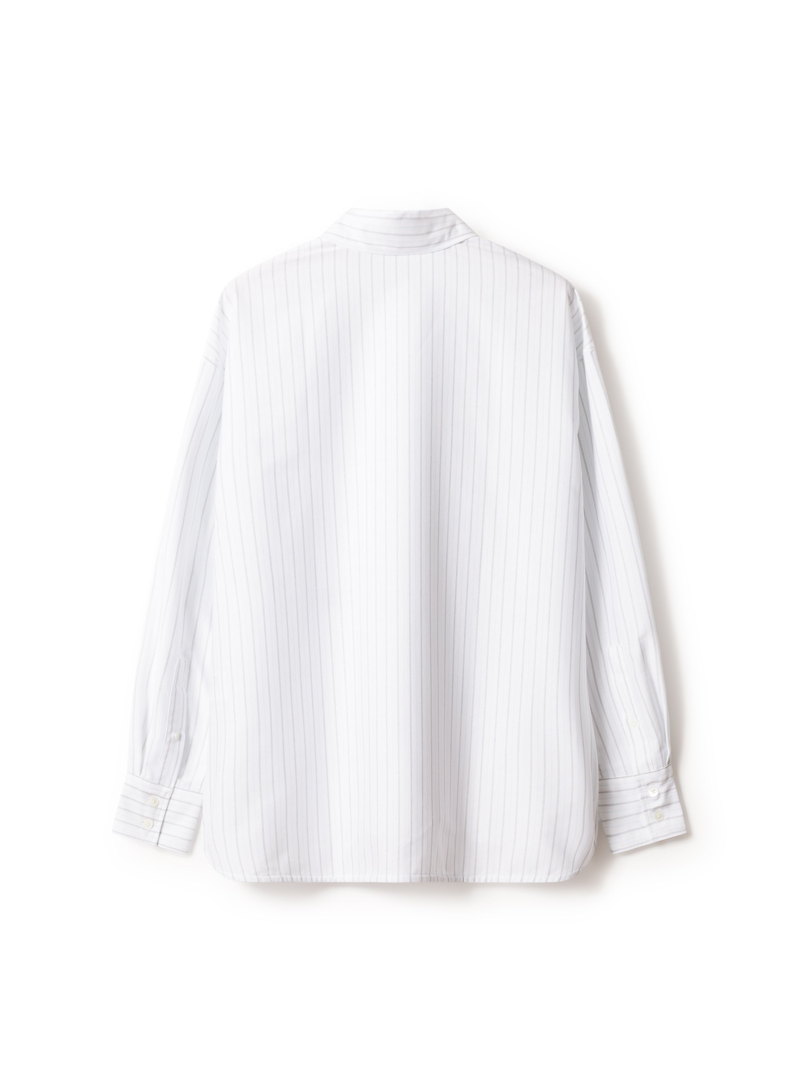 Áo sơ mi nữ sọc cotton oxford dáng casual