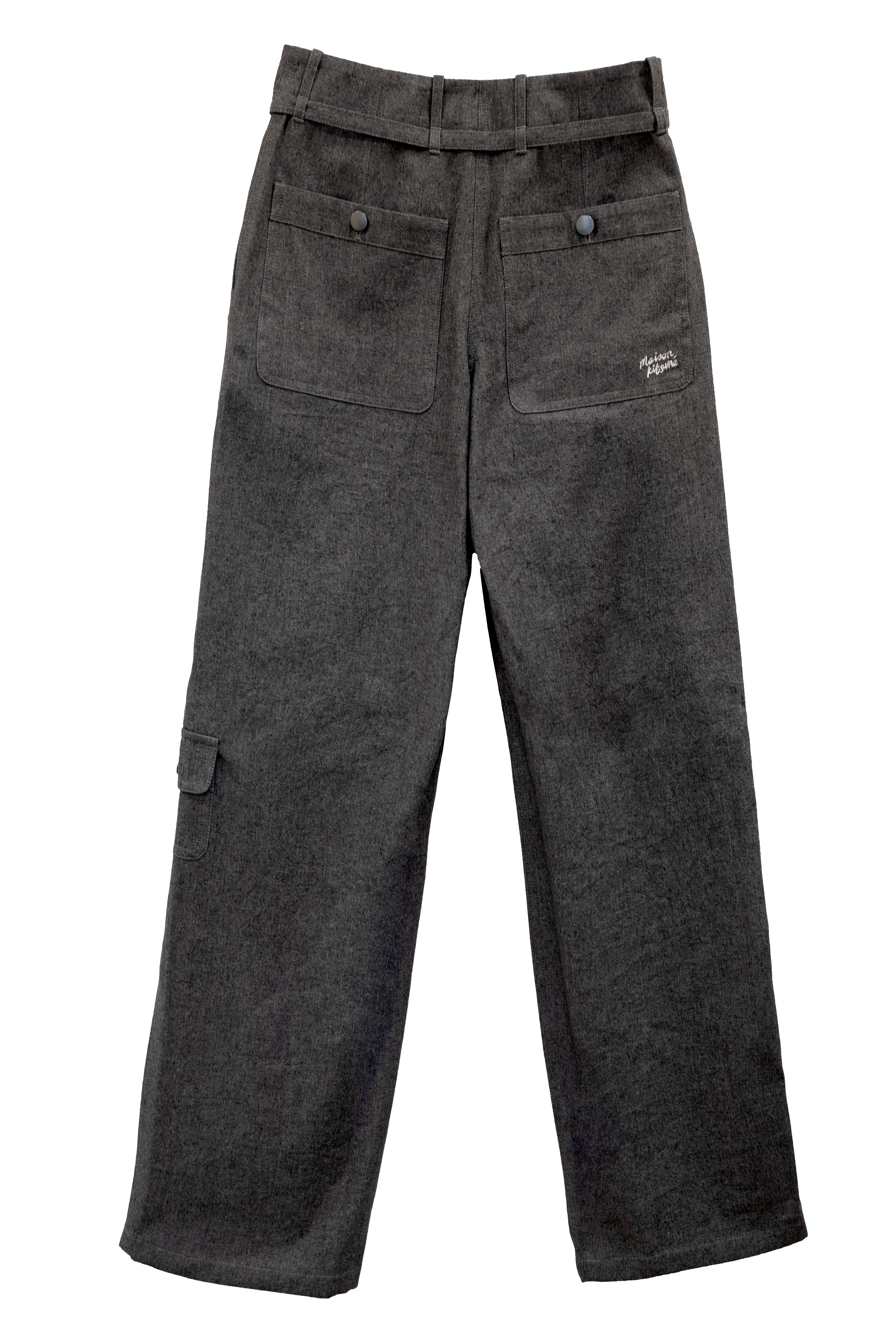 Quần cargo nữ cotton canvas phai màu