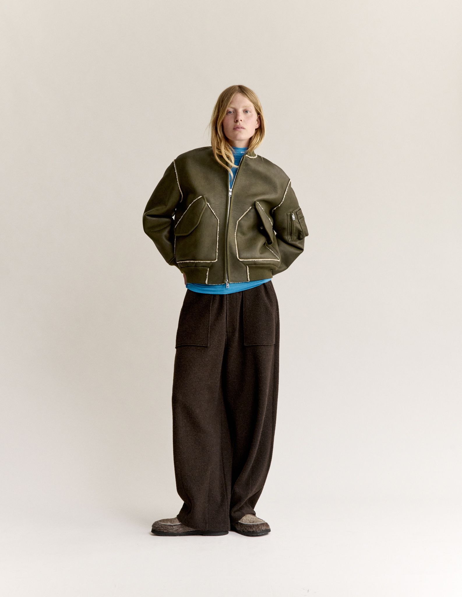 Áo khoác bomber nữ bouclette