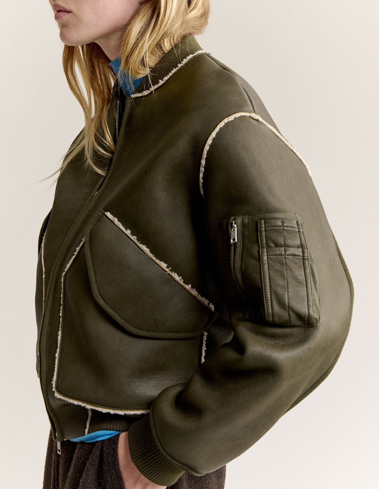 Áo khoác bomber nữ bouclette