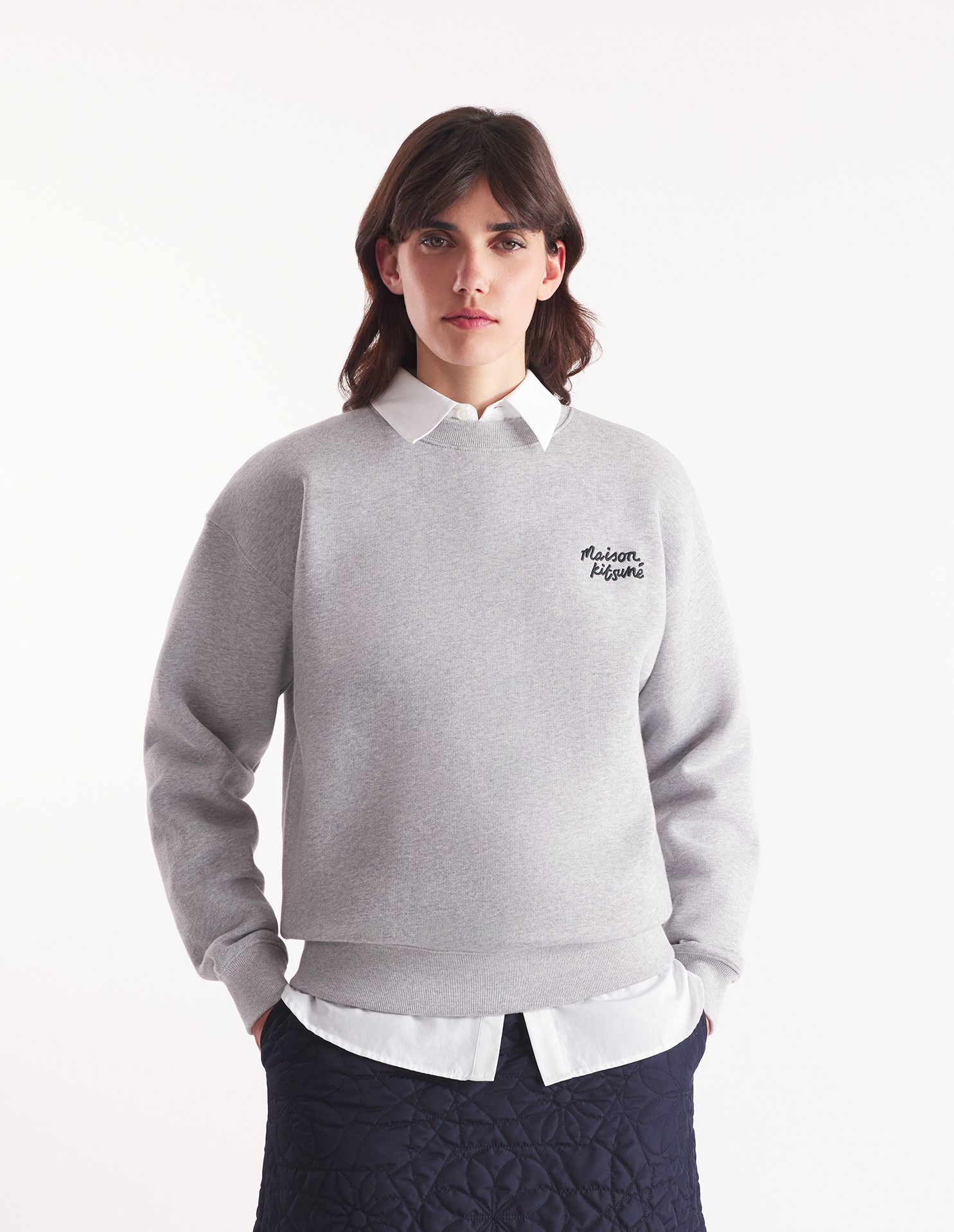 Áo nỉ  Maison Kitsune Handwriting dáng Comfort