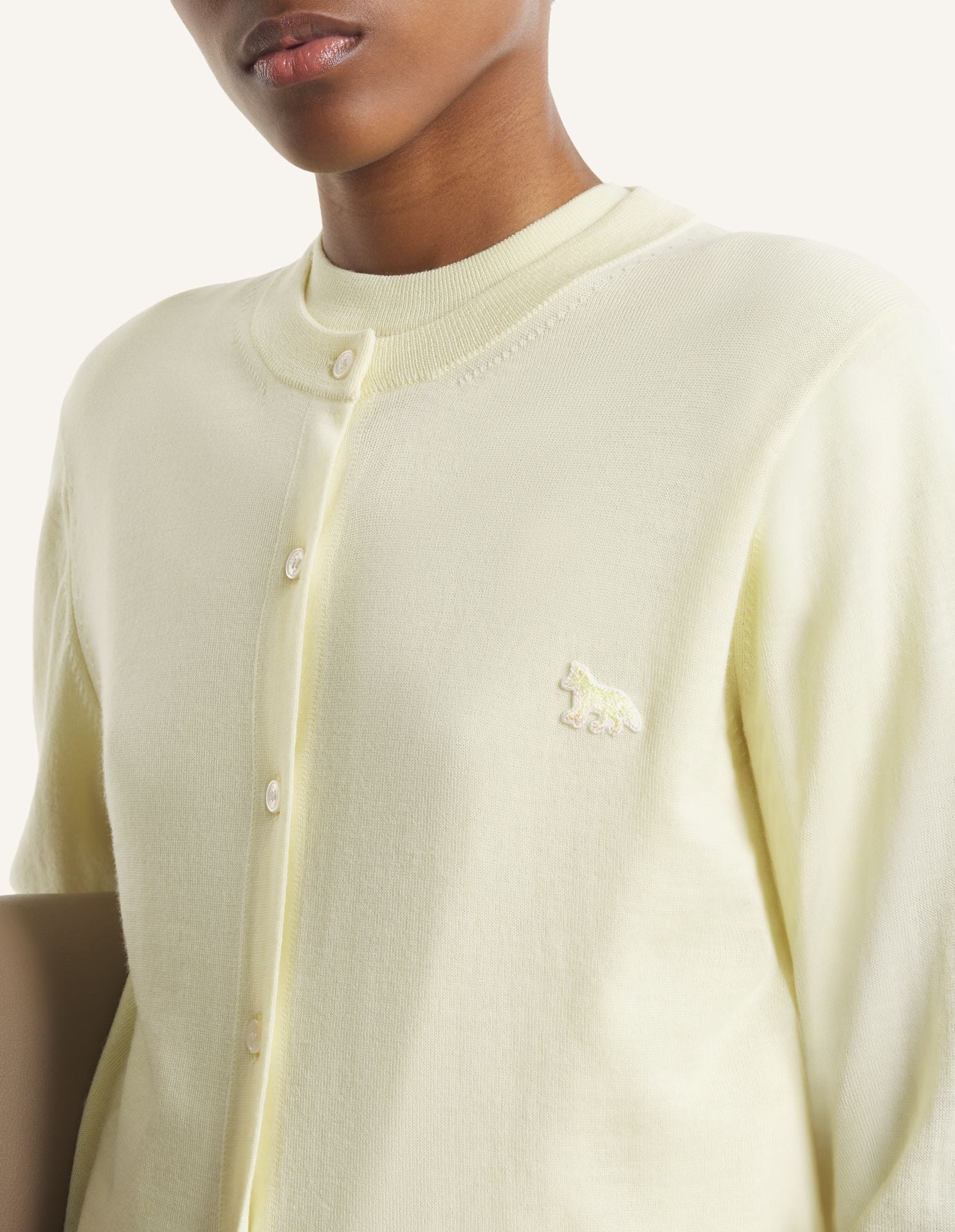 Áo cardigan nữ len merino Baby Fox dáng Regular