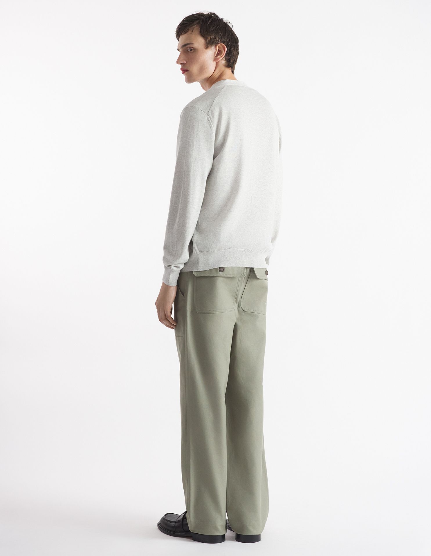 Maison Kitsuné - Áo cardigan lông cừu Bold Fox Head dáng Regular