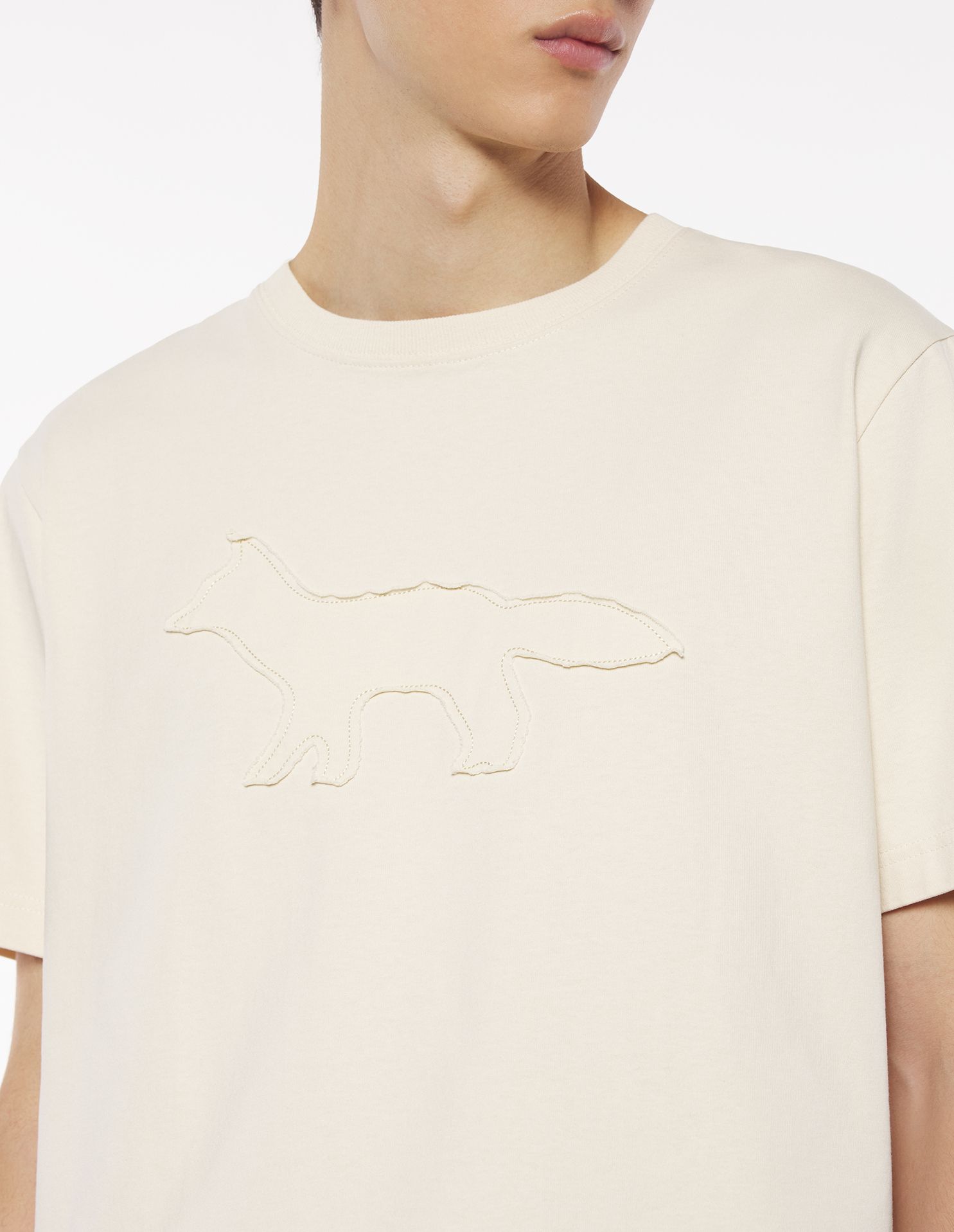 Maison Kitsuné - Áo phông Crafted Profile Fox dáng Comfort