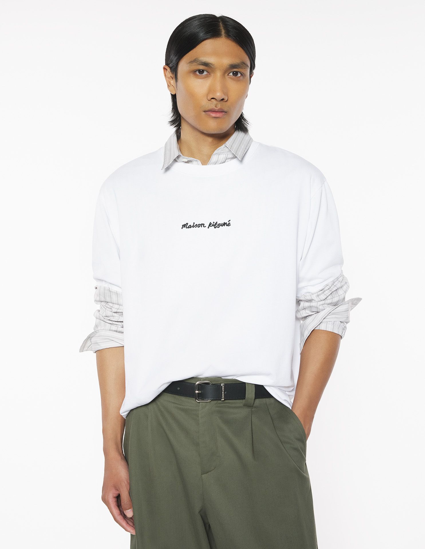 Áo phông Maison Kitsune Embroidery dáng Oversize