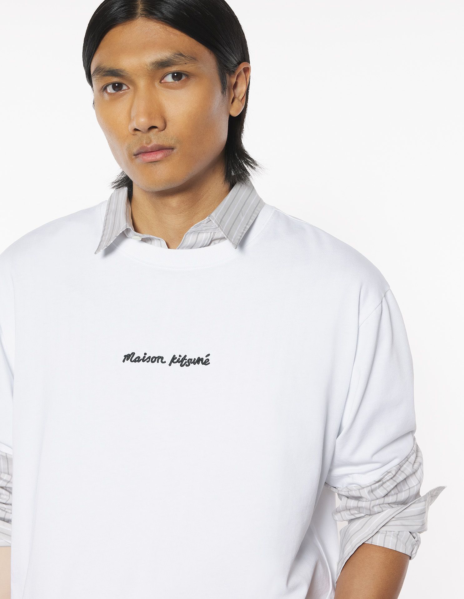 Áo phông Maison Kitsune Embroidery dáng Oversize