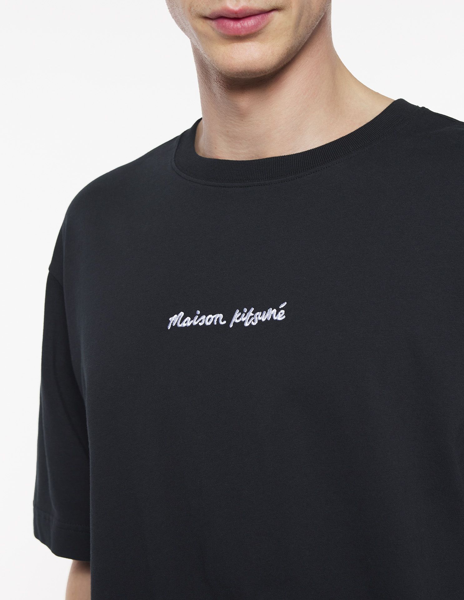 Áo phông Maison Kitsune Embroidery dáng Oversize