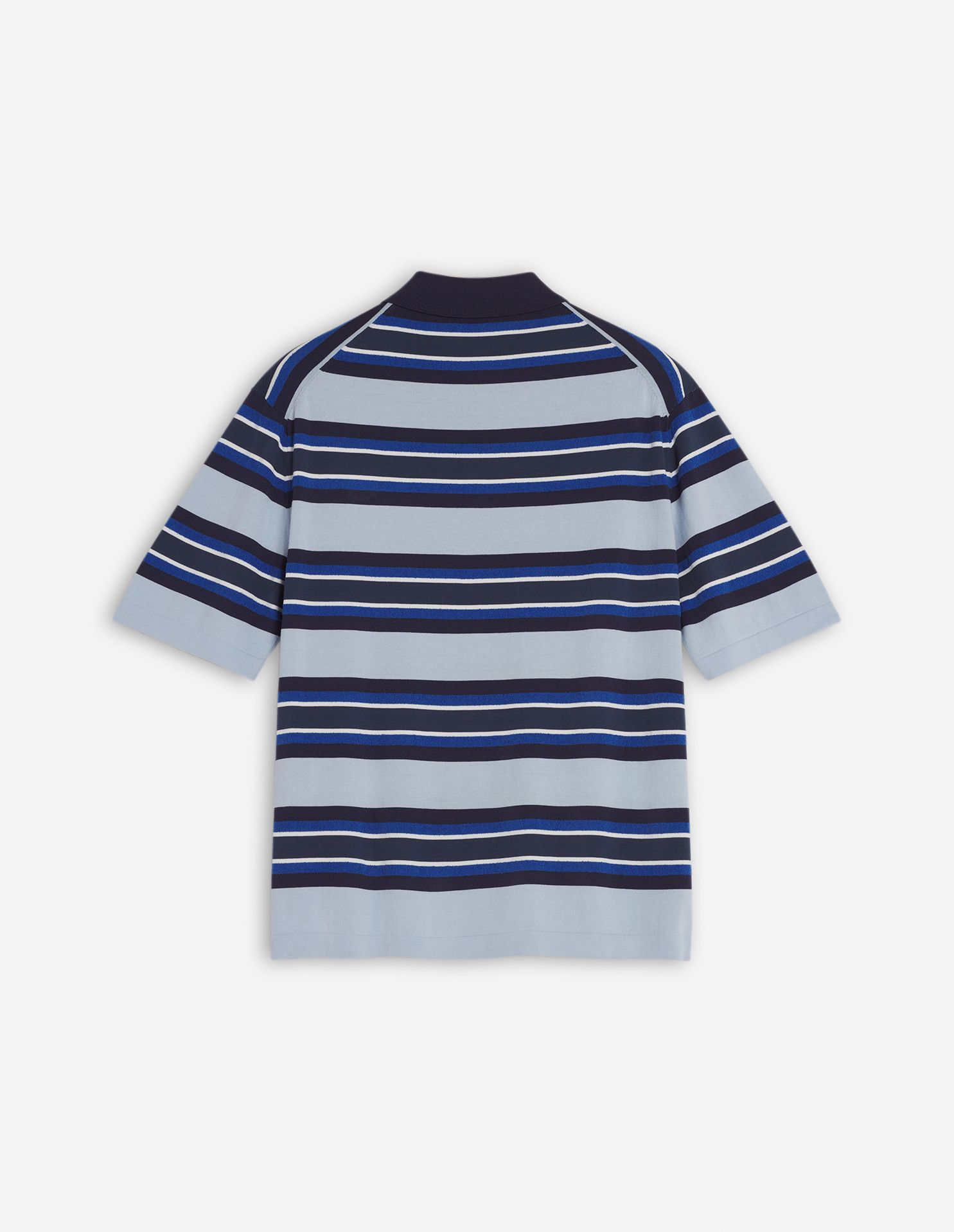 Maison Kitsuné - Áo polo Bold Fox Head Fine Gauge Striped dáng Comfort