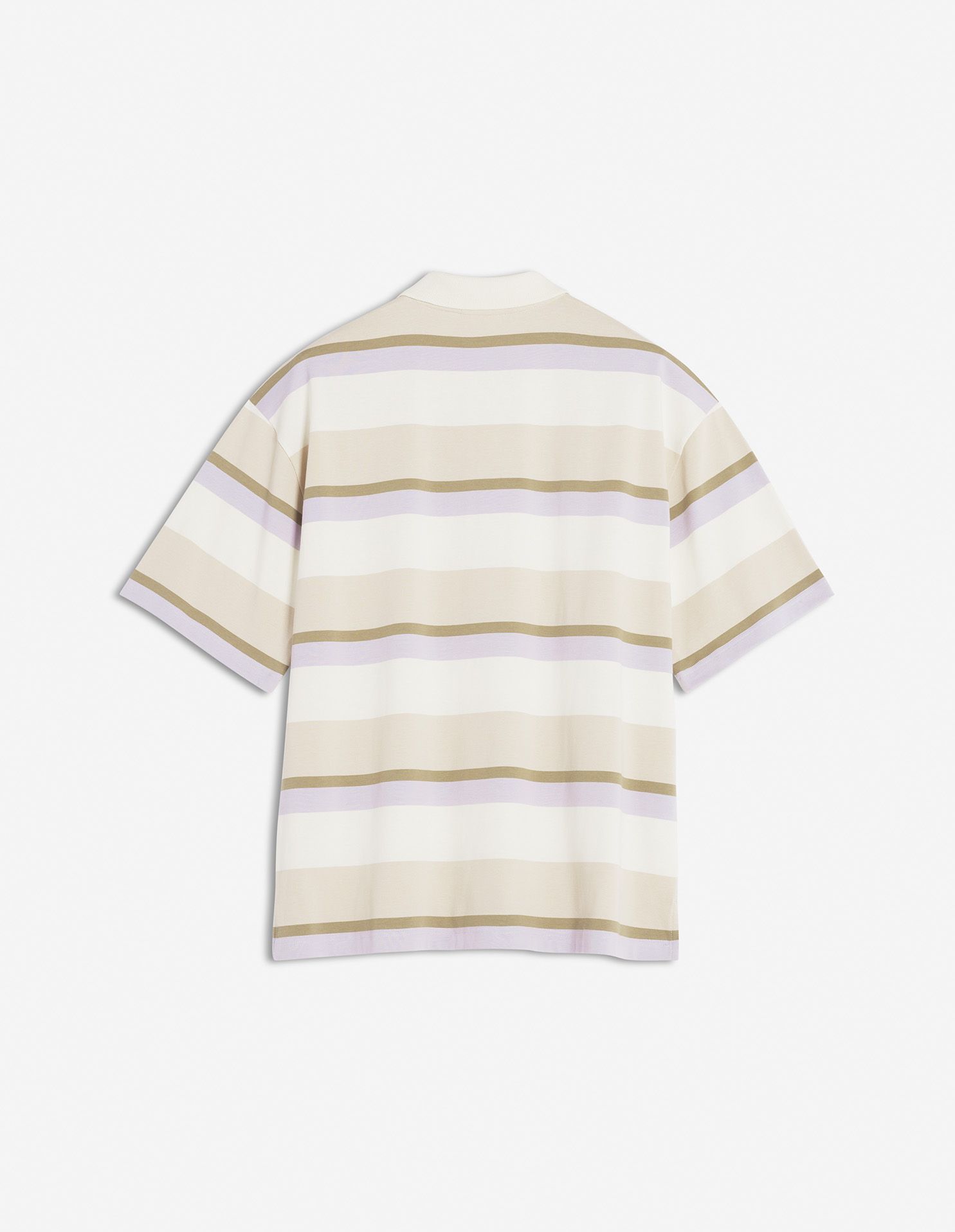 Maison Kitsuné - Áo polo kẻ ngang dáng Oversize