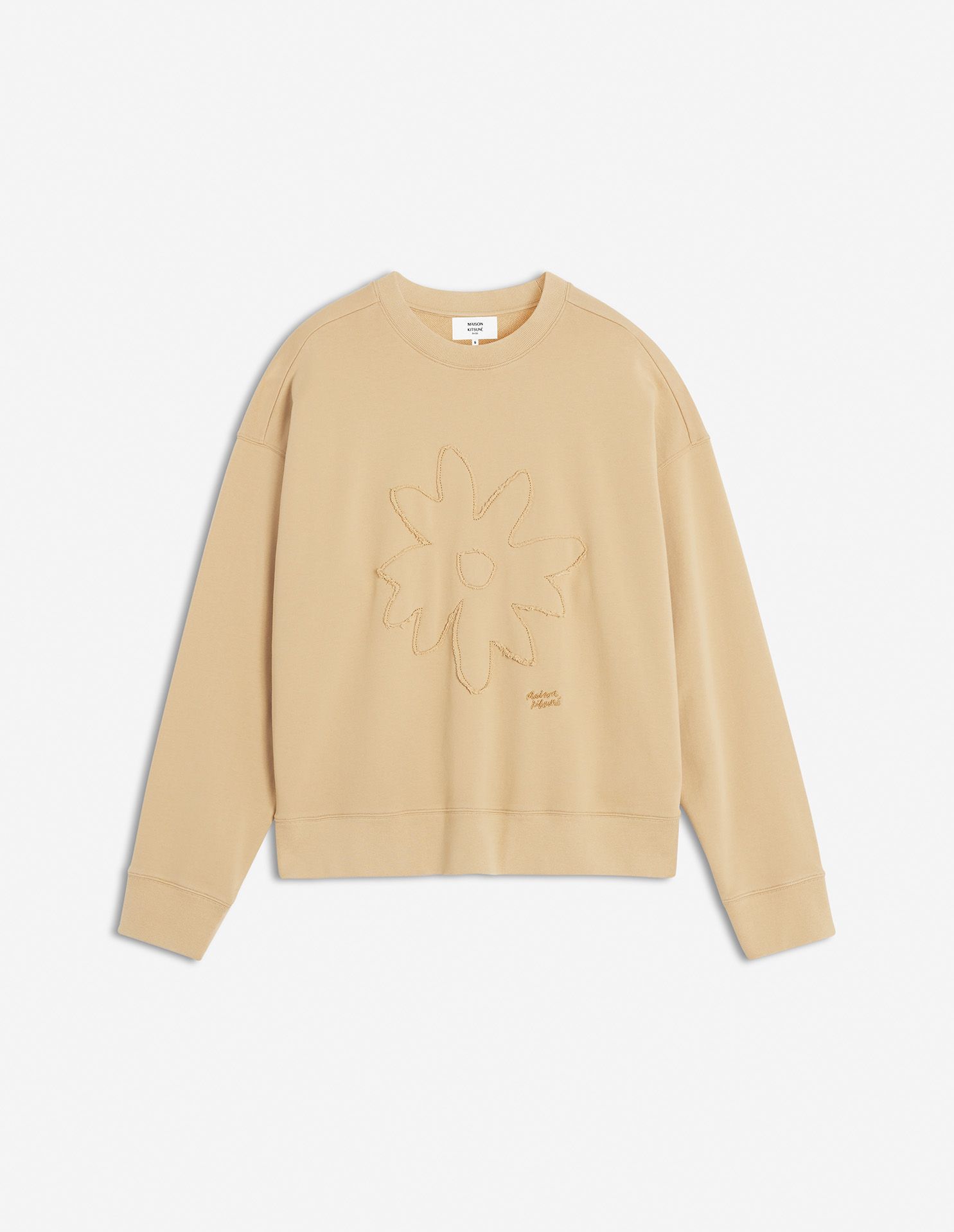 Maison Kitsuné - Áo nỉ Crafted Daisy dáng Oversize