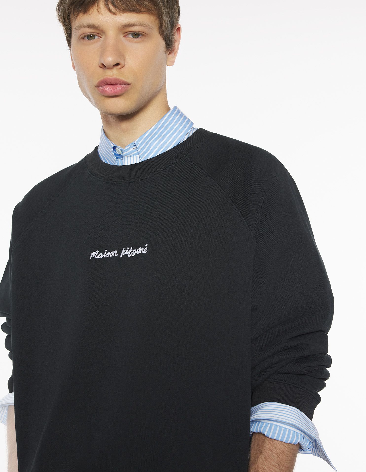 Maison Kitsuné - Áo nỉ Maison Kitsuné Handwriting dáng Oversize