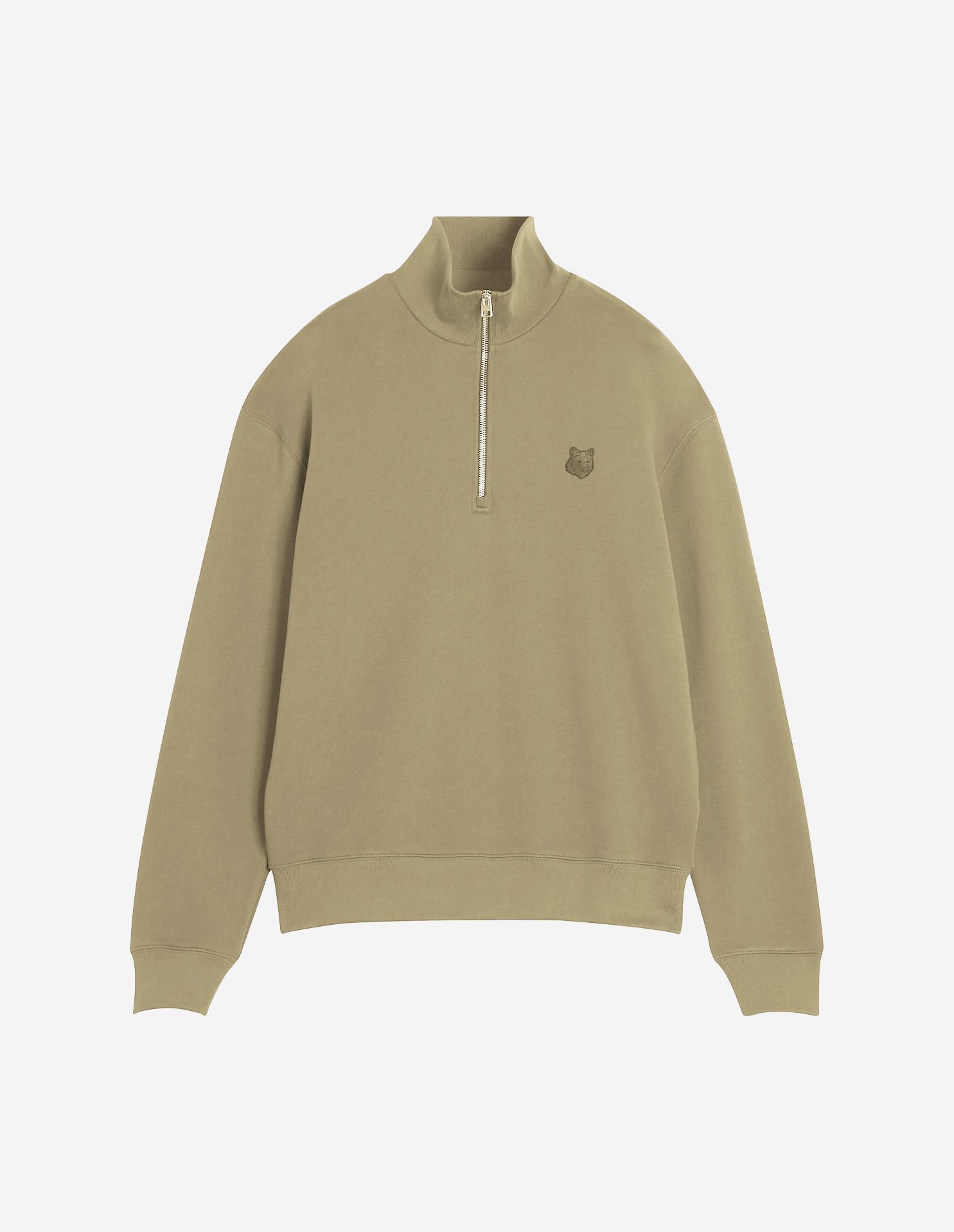 Maison Kitsuné - Áo nỉ kéo khóa Bold Fox Head Patch dáng Comfort