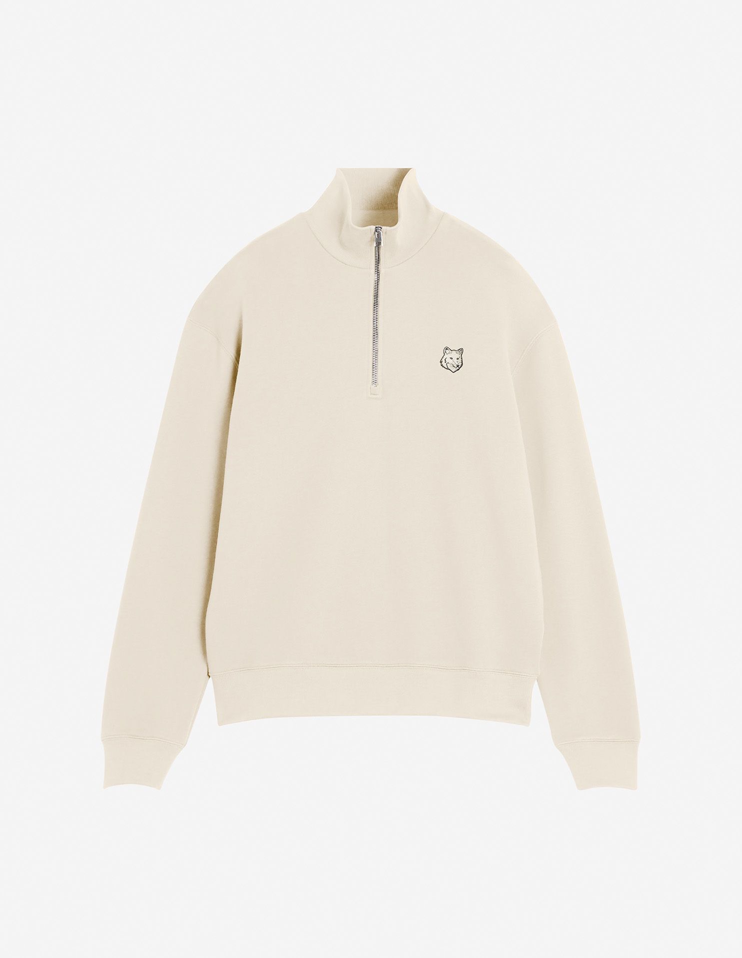 Maison Kitsuné - Áo nỉ kéo khóa Bold Fox Head Patch dáng Comfort