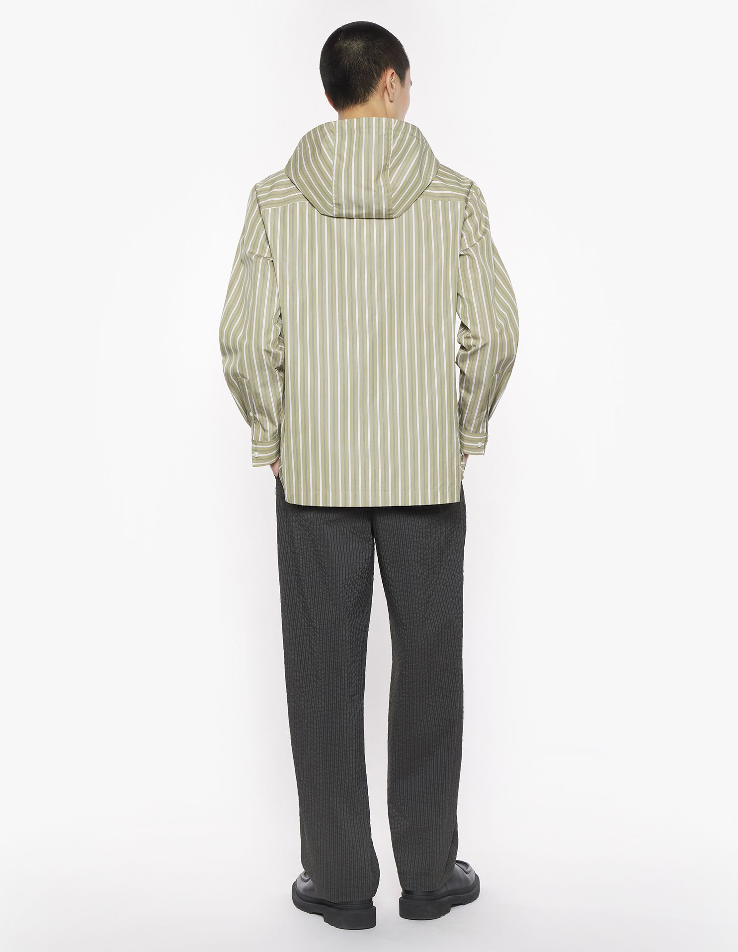 Maison Kitsuné - Áo sơ mi có mũ trùm đầu dáng Relaxed