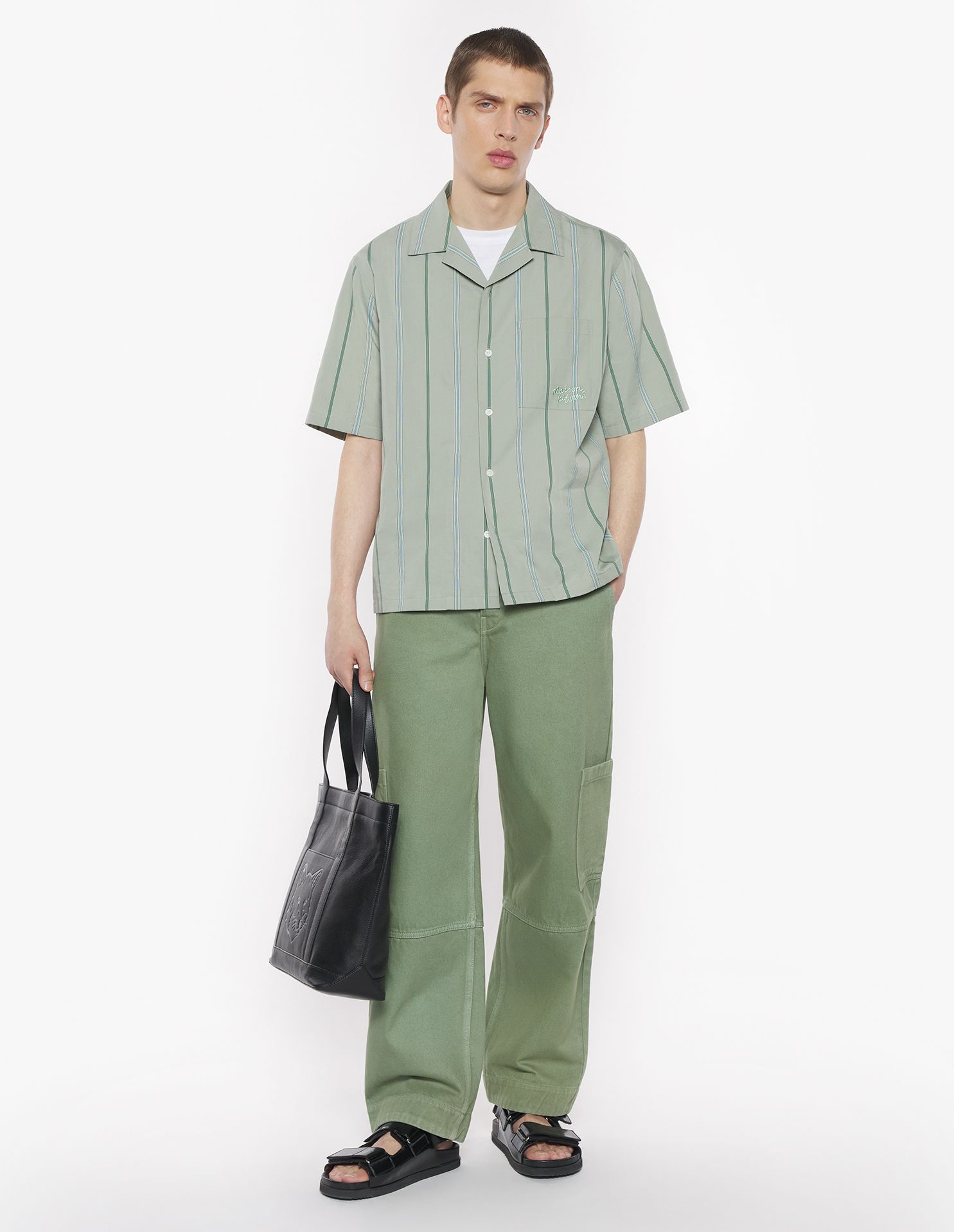 Maison Kitsuné - Áo sơ mi resort dáng Boxy