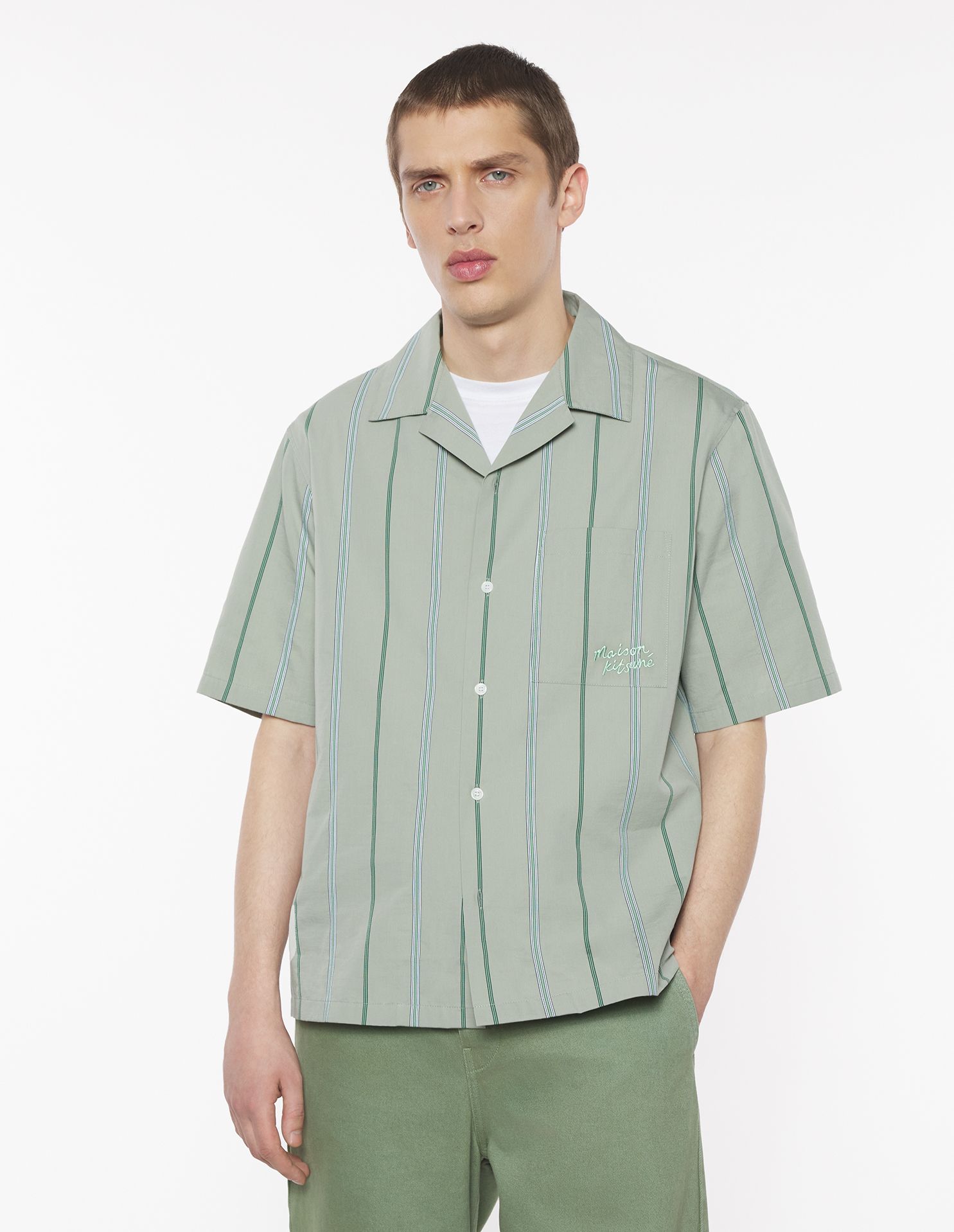 Maison Kitsuné - Áo sơ mi resort dáng Boxy