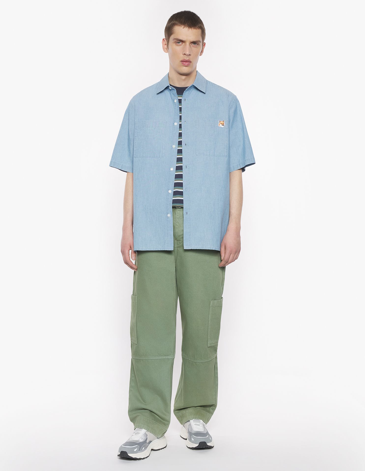 Maison Kitsuné - Áo sơ mi  tay ngắn dáng Relaxed
