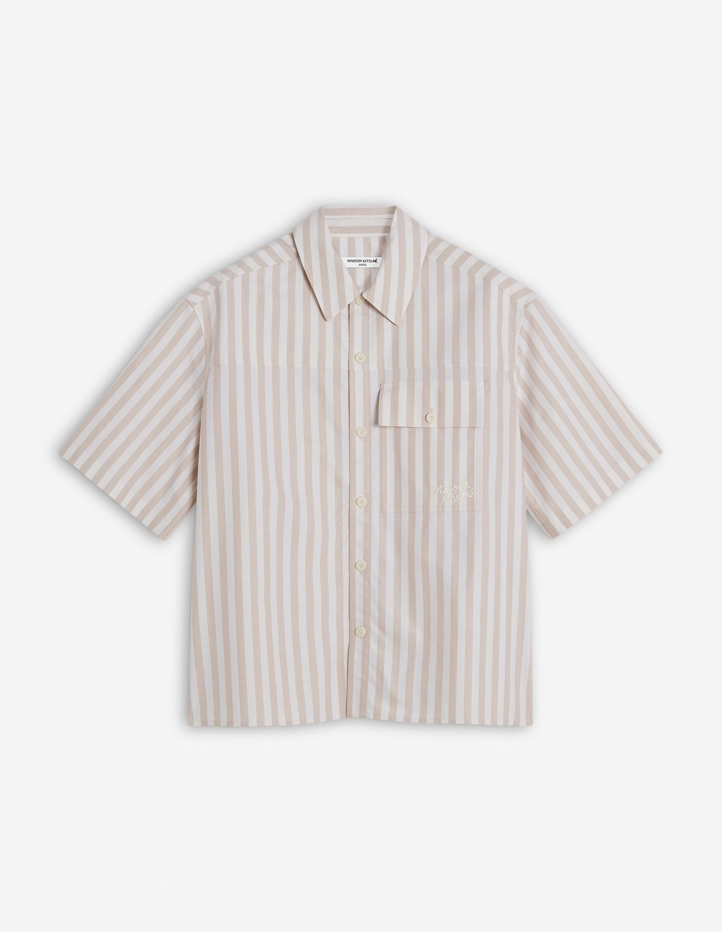 Maison Kitsuné - Áo khoác ngắn tay dáng Boxy