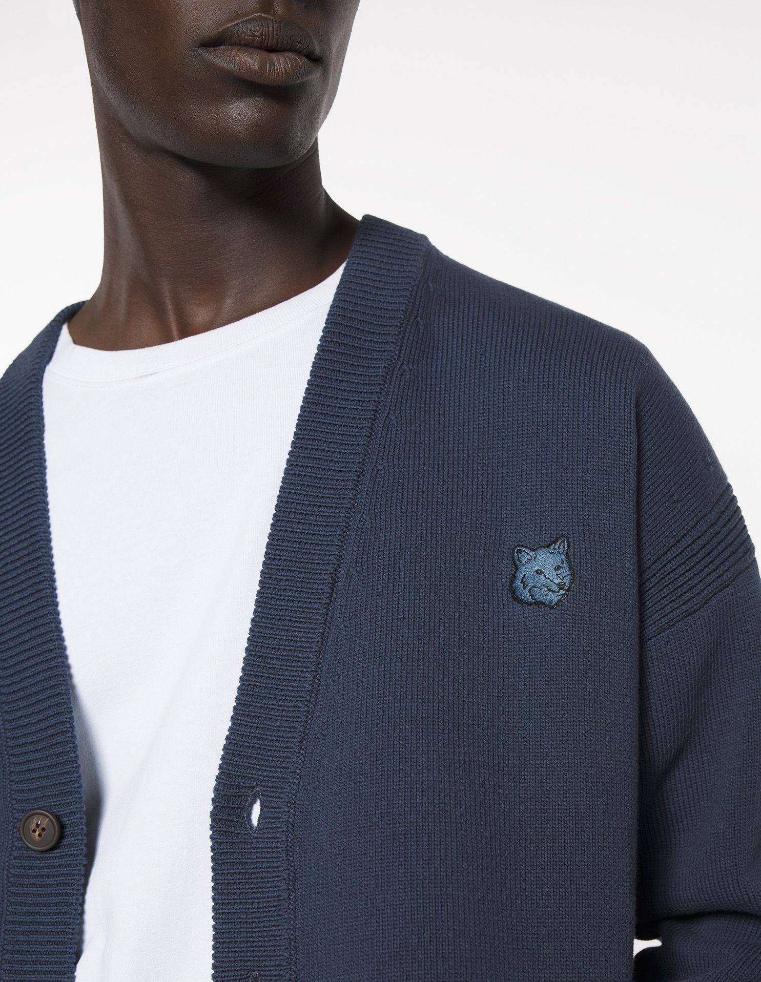 Maison Kitsuné - Áo cardigan Bold Fox Head dáng Comfort