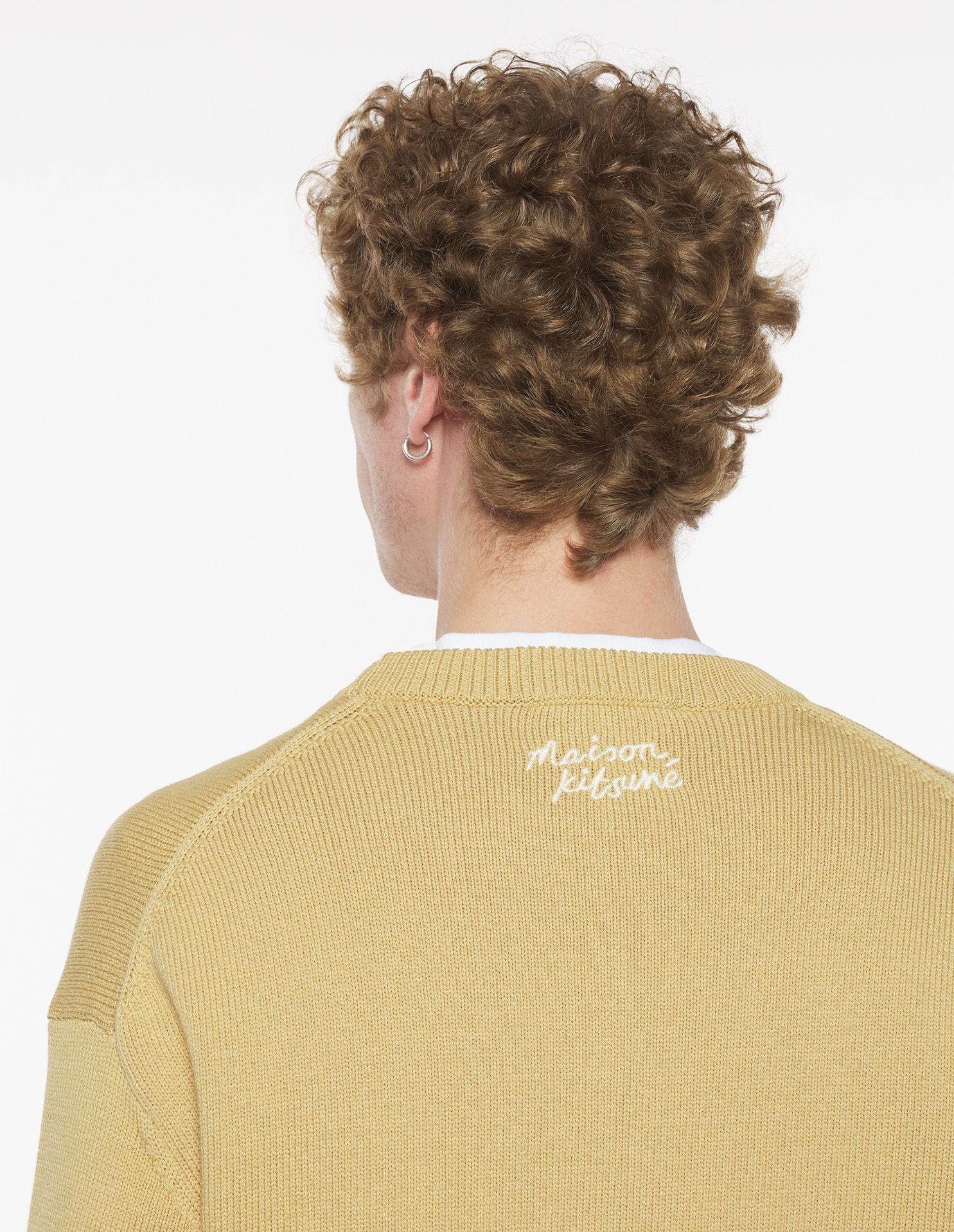 Maison Kitsuné - Áo khoác Dressed Fox Intarsia dáng Comfort