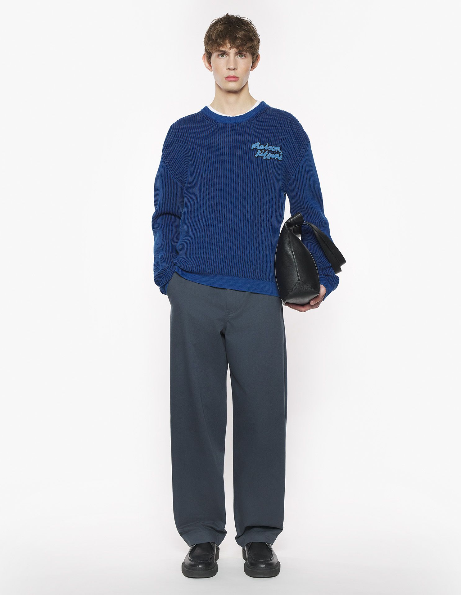 Maison Kitsuné - Áo len Maison Kitsune Handwriting dáng Comfort
