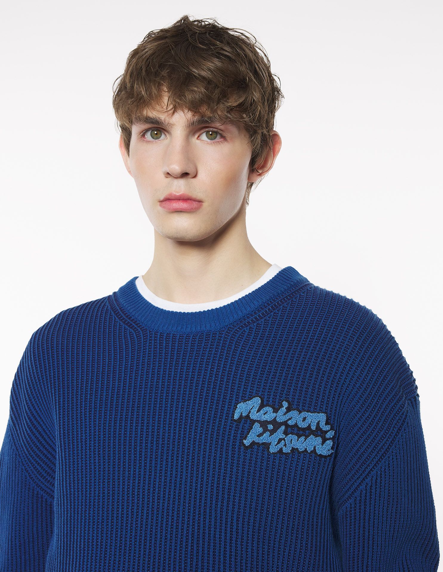 Maison Kitsuné - Áo len Maison Kitsune Handwriting dáng Comfort