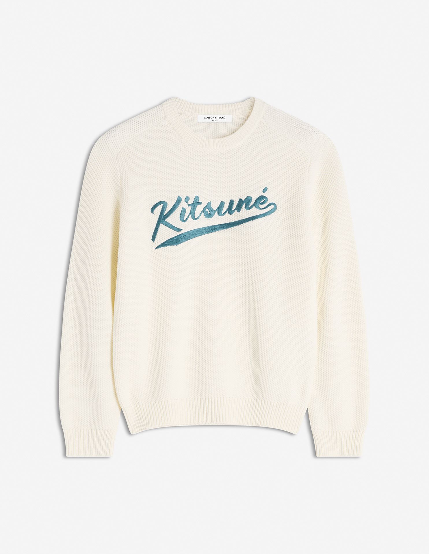Maison Kitsuné - Áo len thêu Kitsune Varsity dáng Comfort