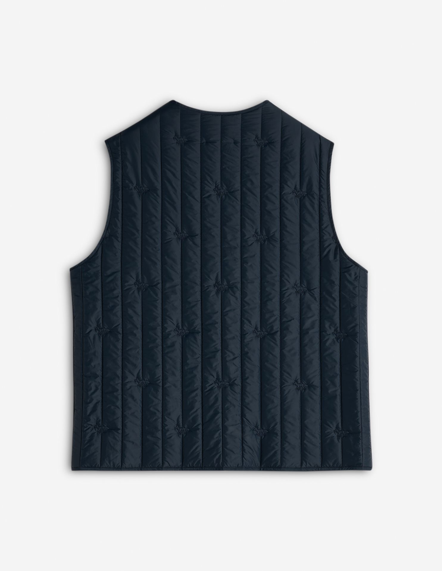 Maison Kitsuné - Áo khoác chần bông không tay dáng Regular