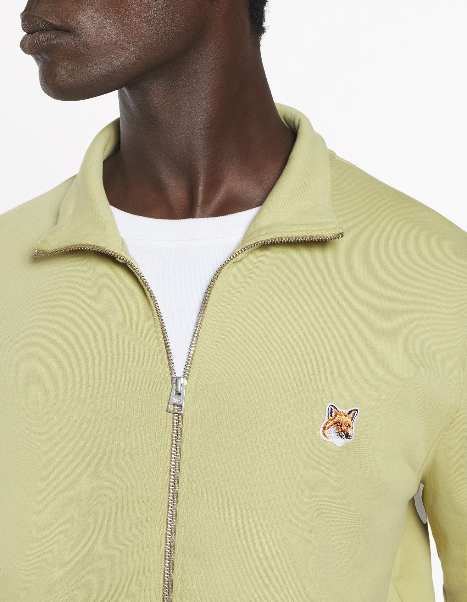 Maison Kitsuné - Áo nỉ kéo khóa Fox Head Patch dáng Relaxed