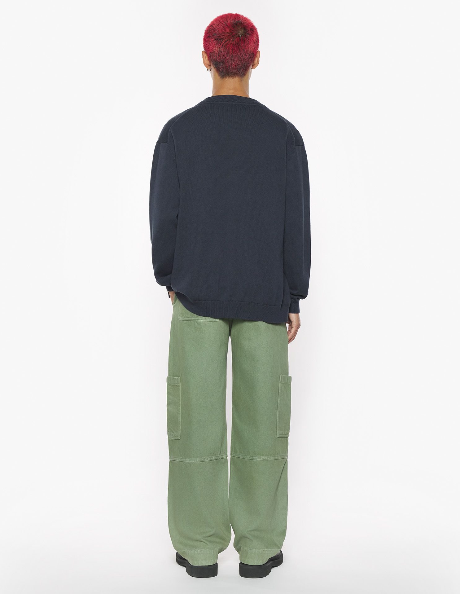Maison Kitsuné - Áo khoác dệt kim Bold Fox Head dáng Regular