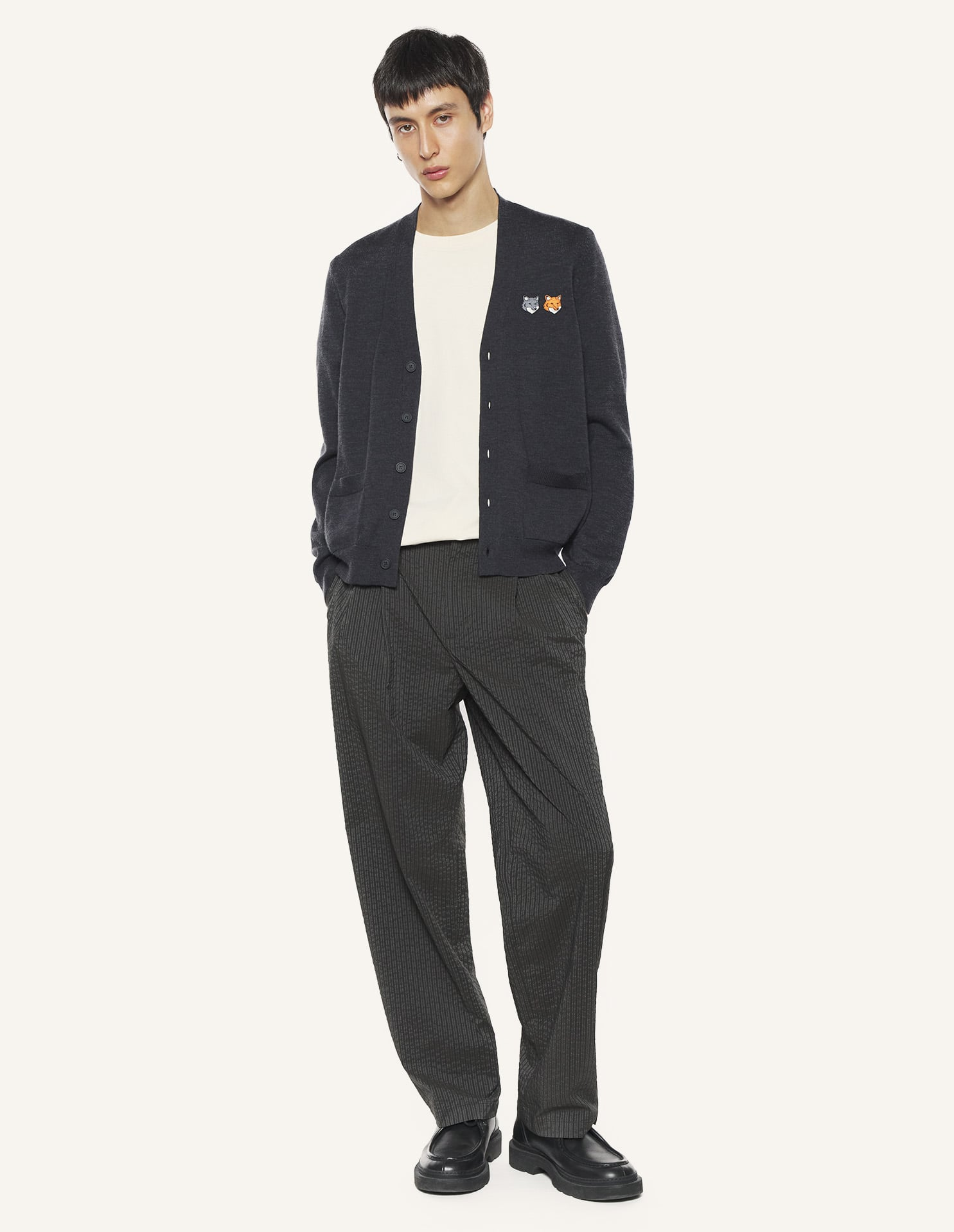 Áo cardigan nữ Double Fox Head dáng Regular